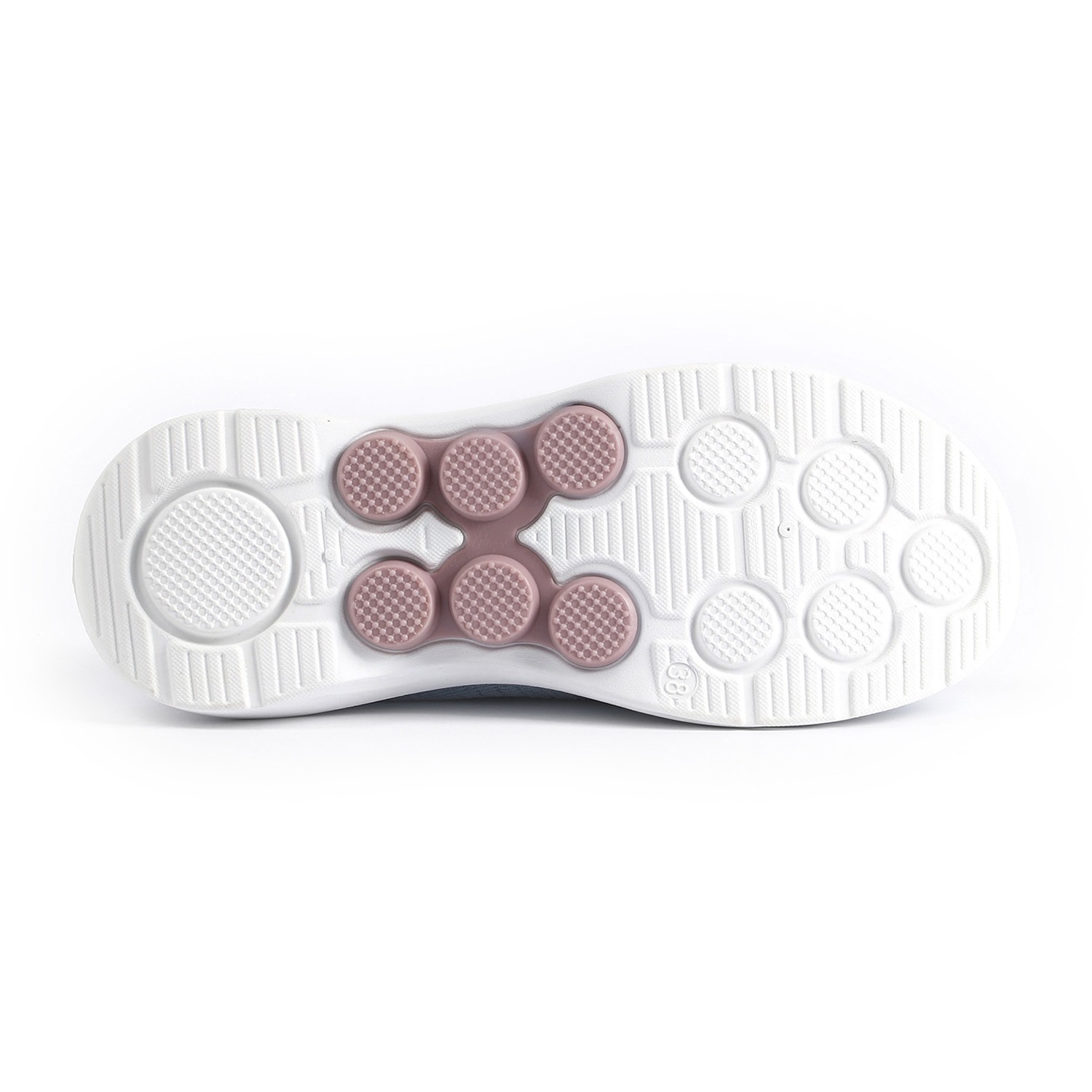 Blush Sporty Stripe Slip-Ons for Women