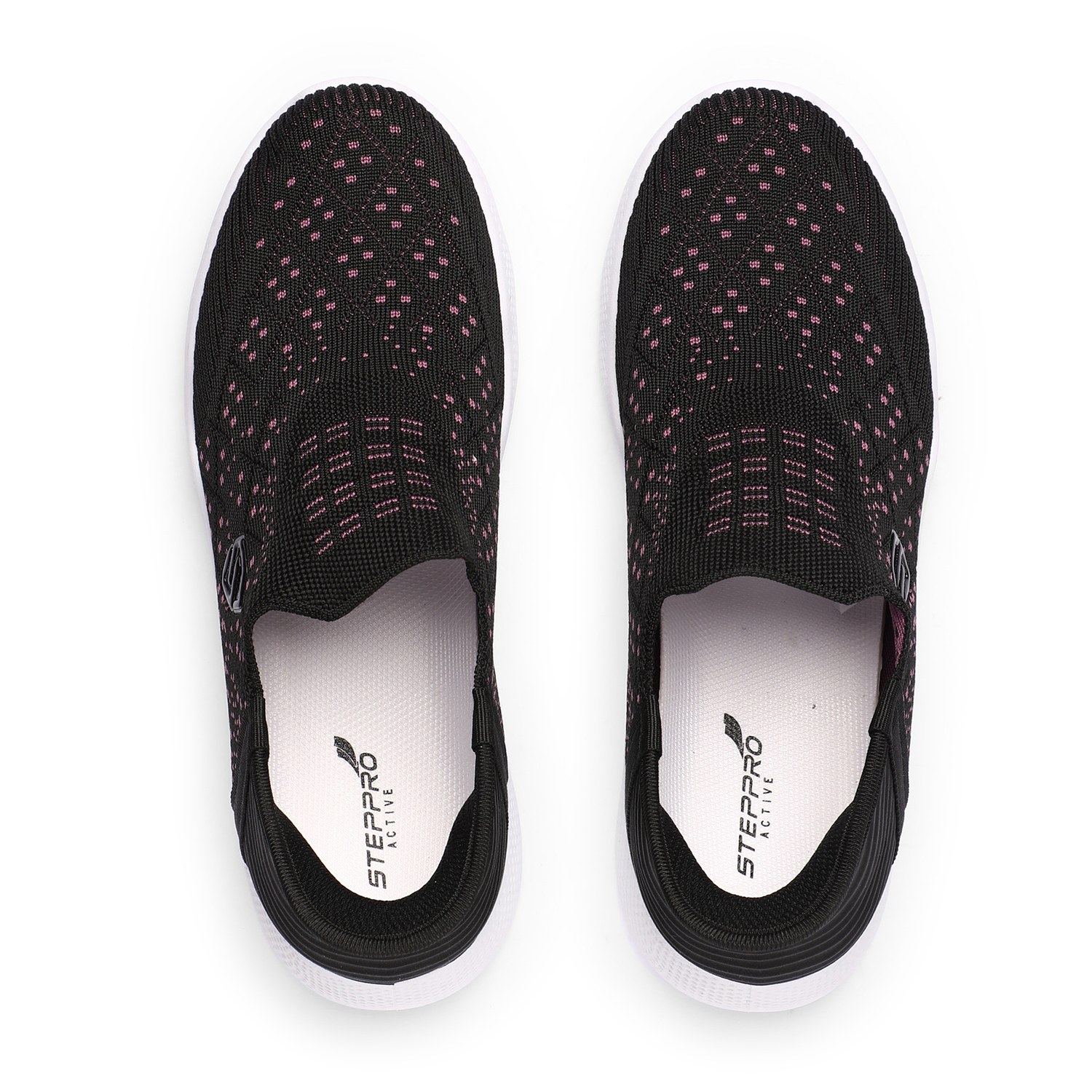 Black Rose Knit Go-Walkers for Women
