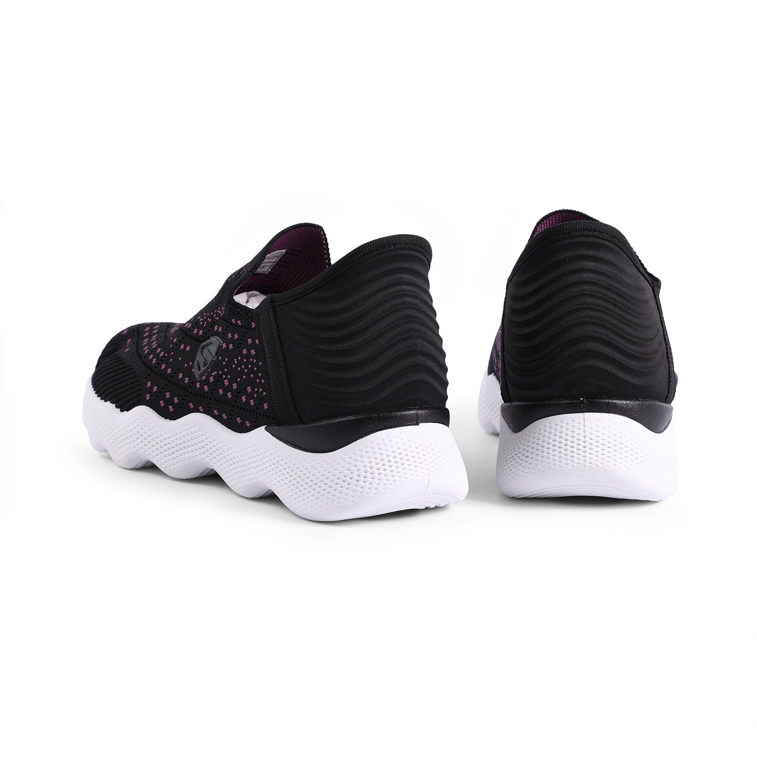 Black Rose Knit Go-Walkers for Women