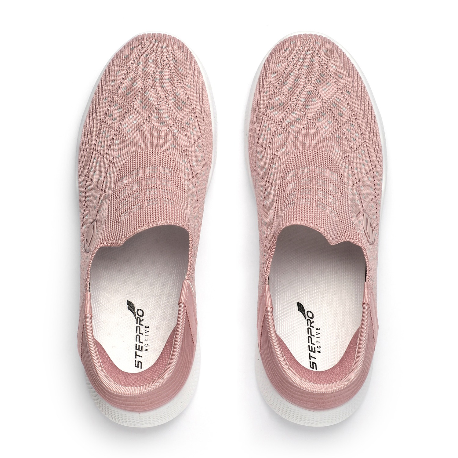 Blush Knit Slip-On Trainers for Women