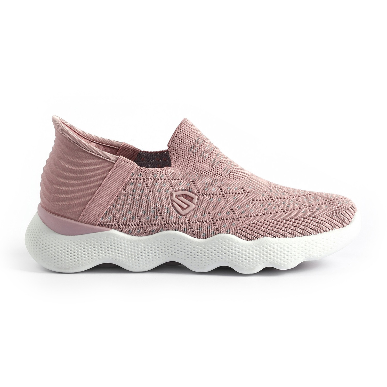Blush Knit Slip-On Trainers for Women