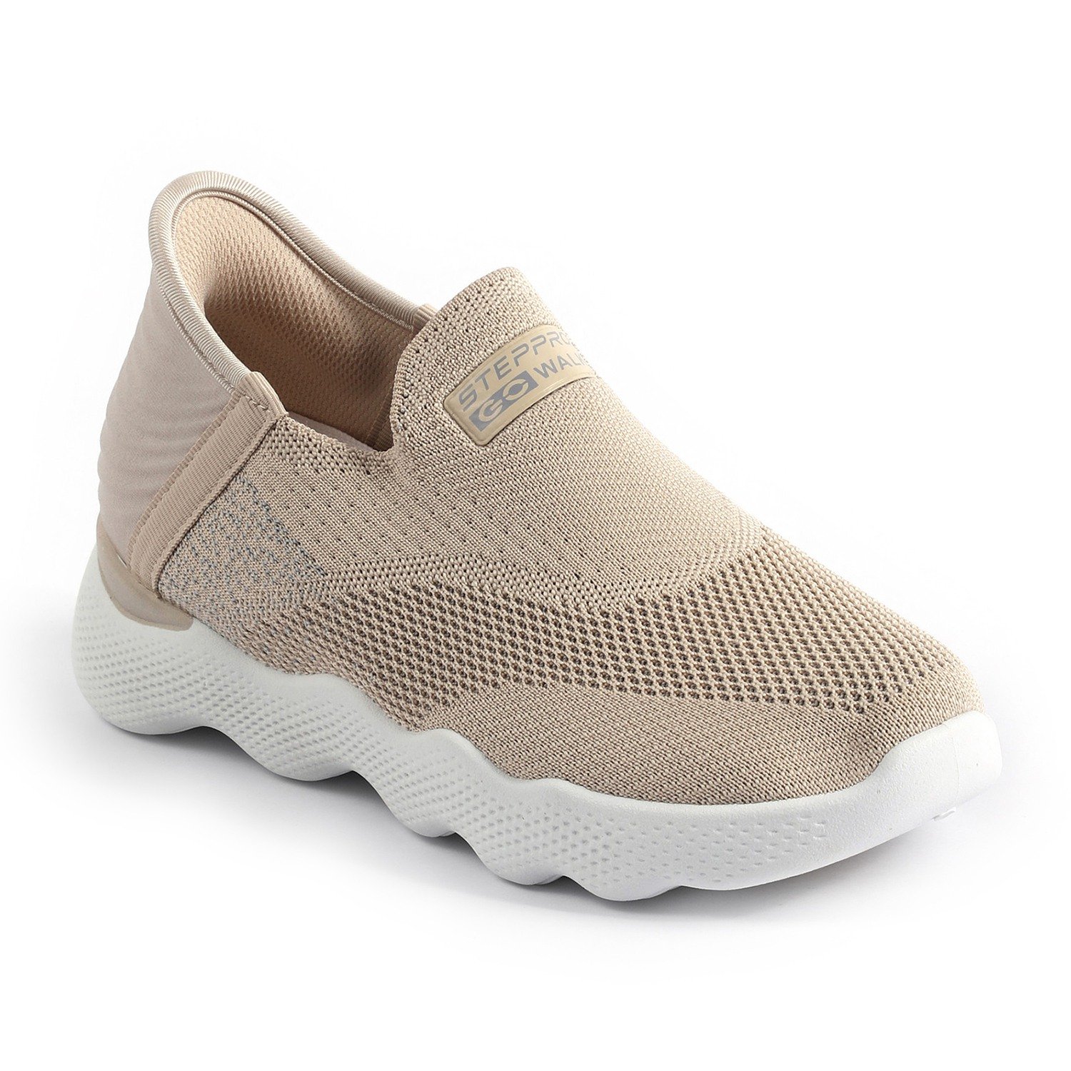 Minimalist Beige Active Slip-Ons for Women