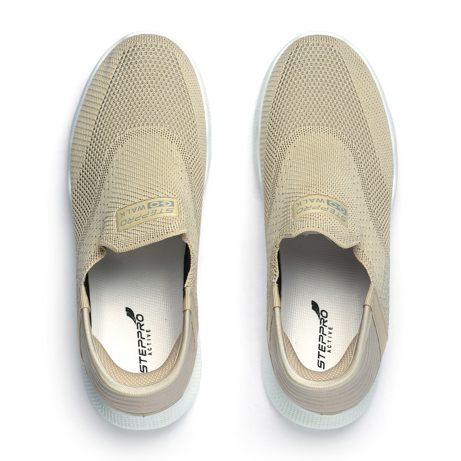 Minimalist Beige Active Slip-Ons for Women