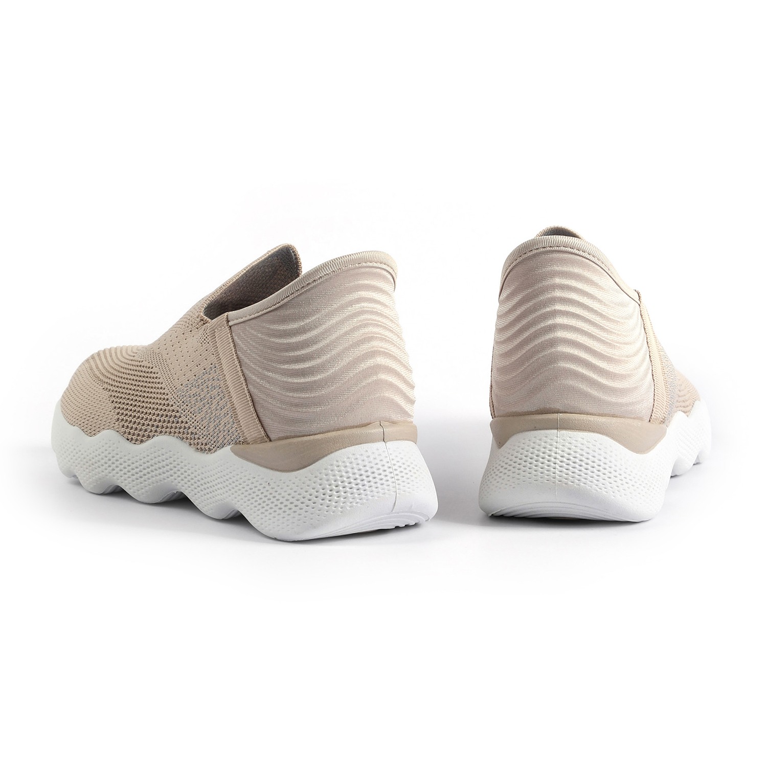 Minimalist Beige Active Slip-Ons for Women
