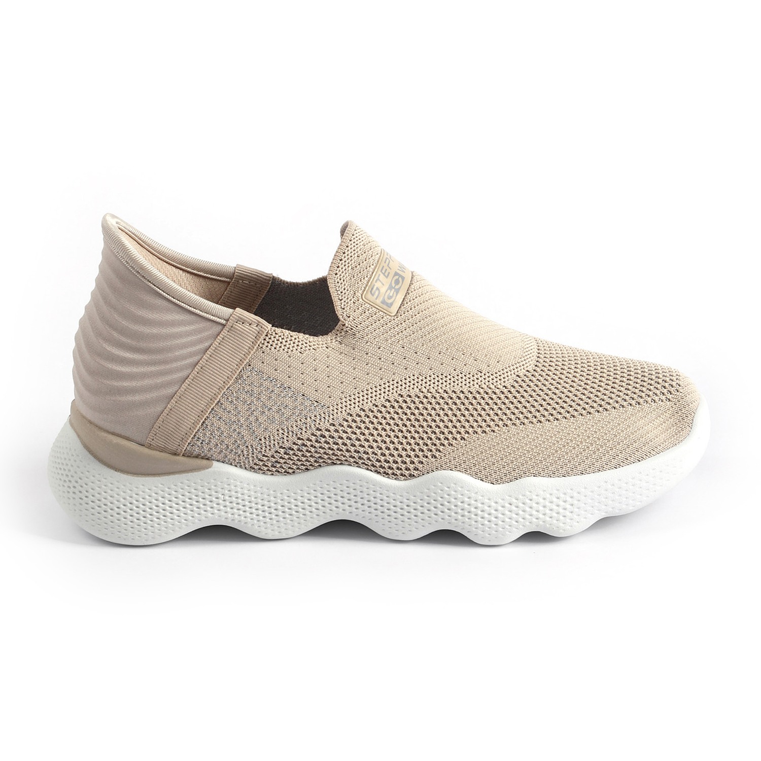 Minimalist Beige Active Slip-Ons for Women