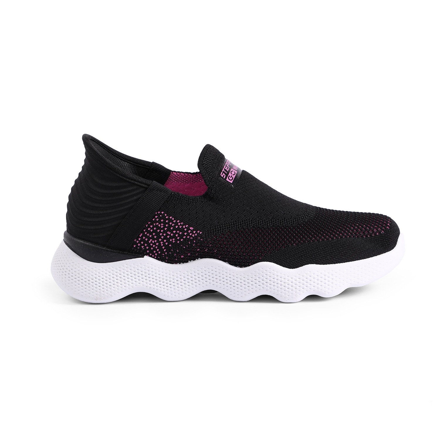 Sporty Black & Pink Go-Walkers for Women