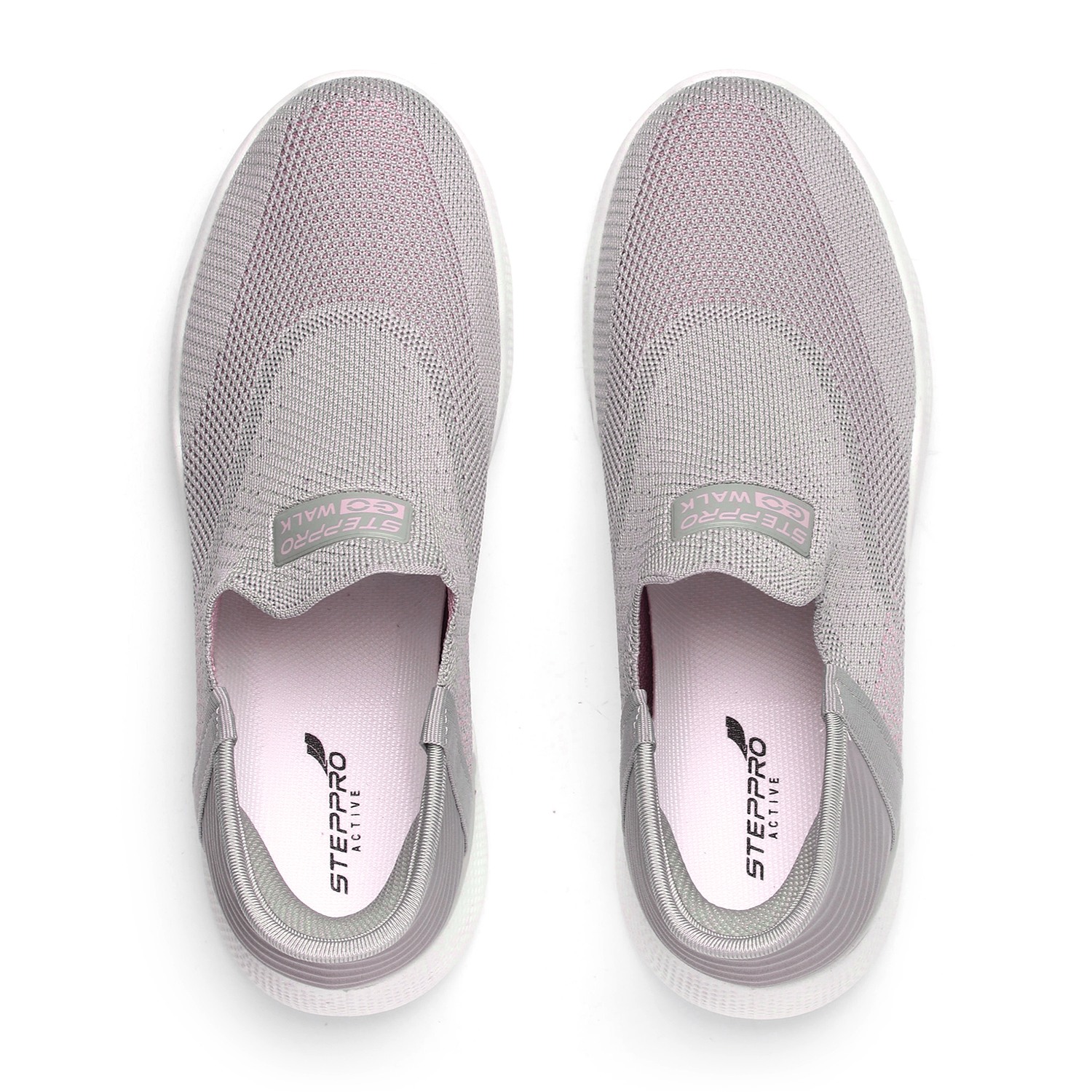 Minimalist Grey Active Slip-Ons for Women