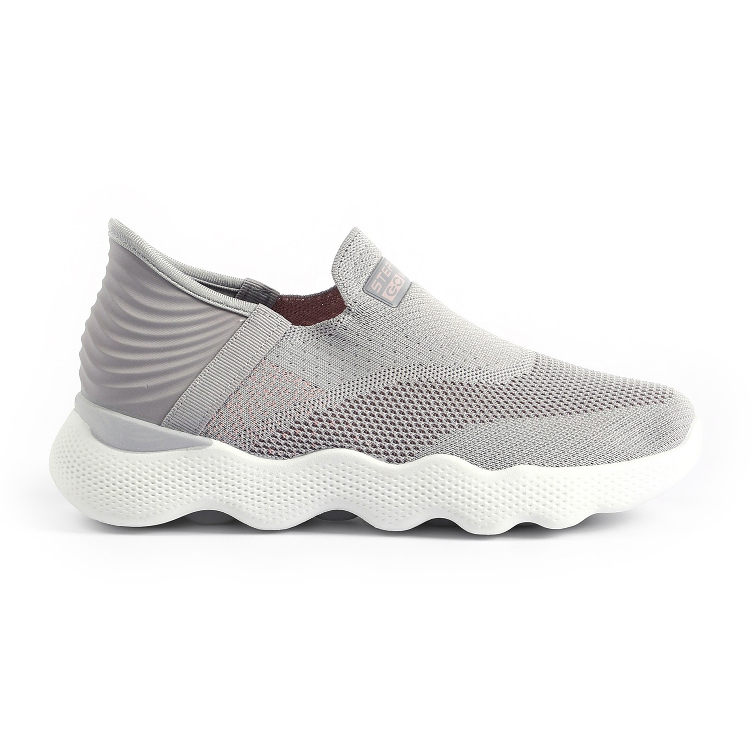 Minimalist Grey Active Slip-Ons for Women