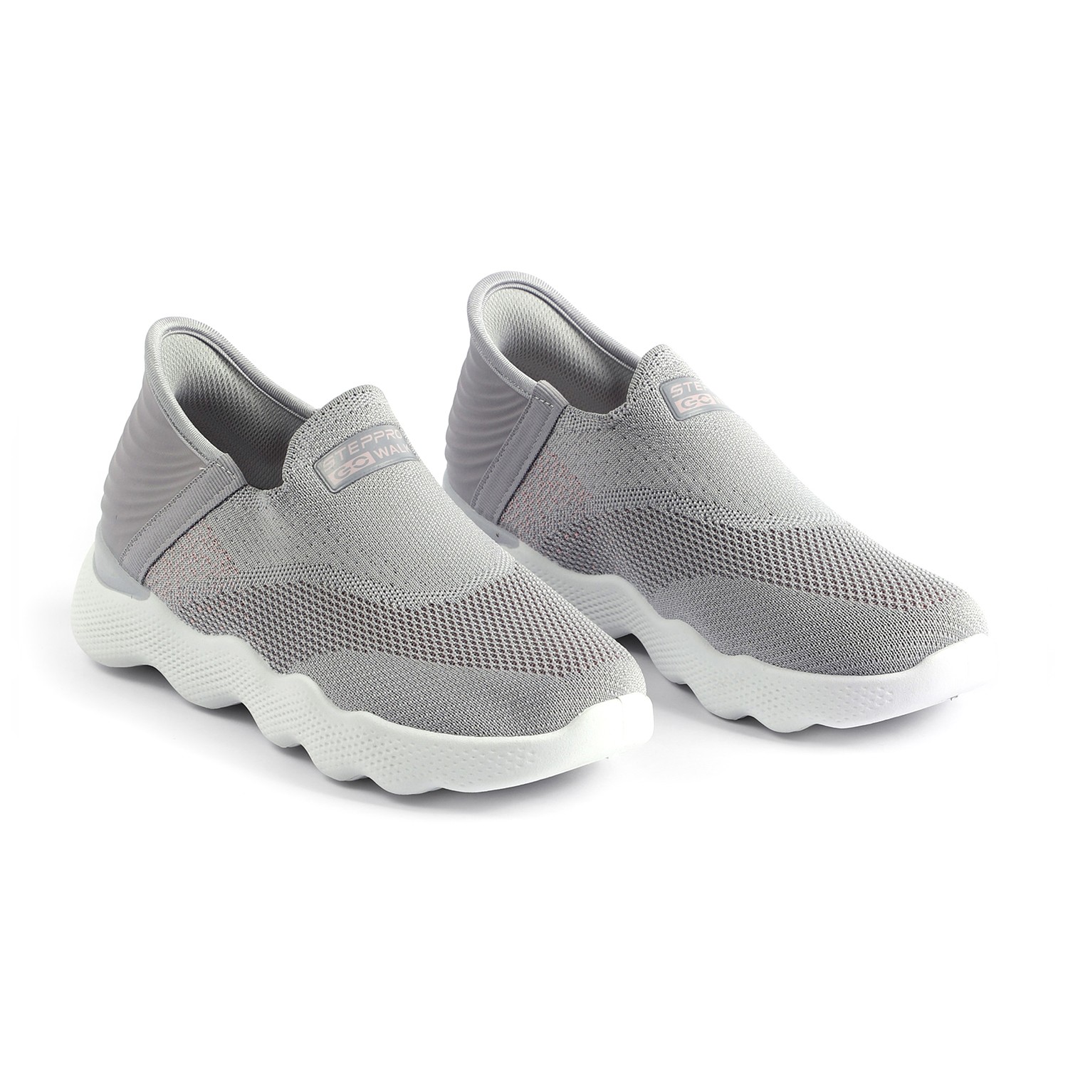 Minimalist Grey Active Slip-Ons for Women