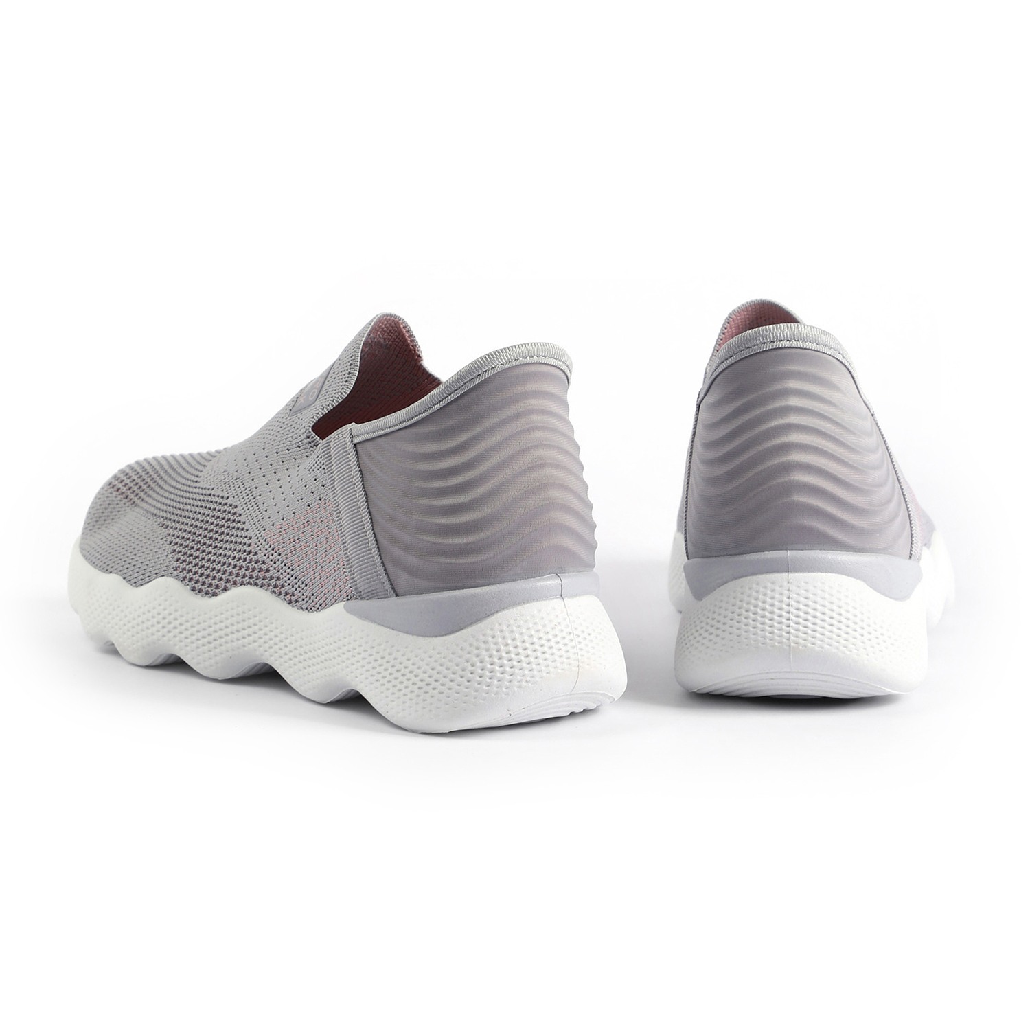 Minimalist Grey Active Slip-Ons for Women