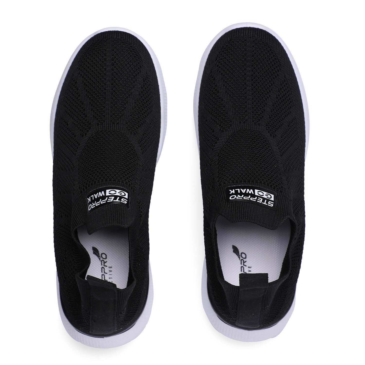 Urban Black Athleisure Slip-Ons for Women
