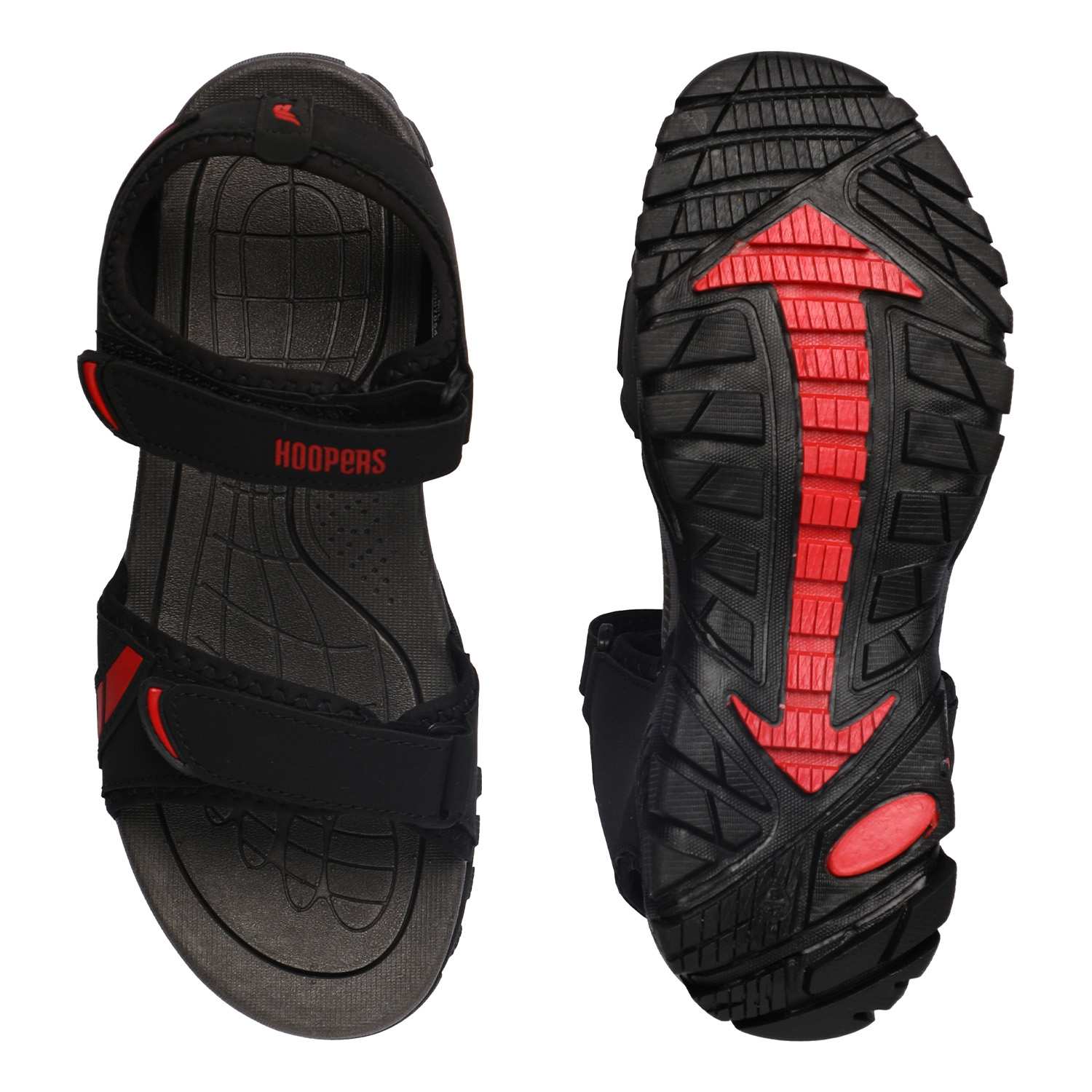 Men Black Red Floaters