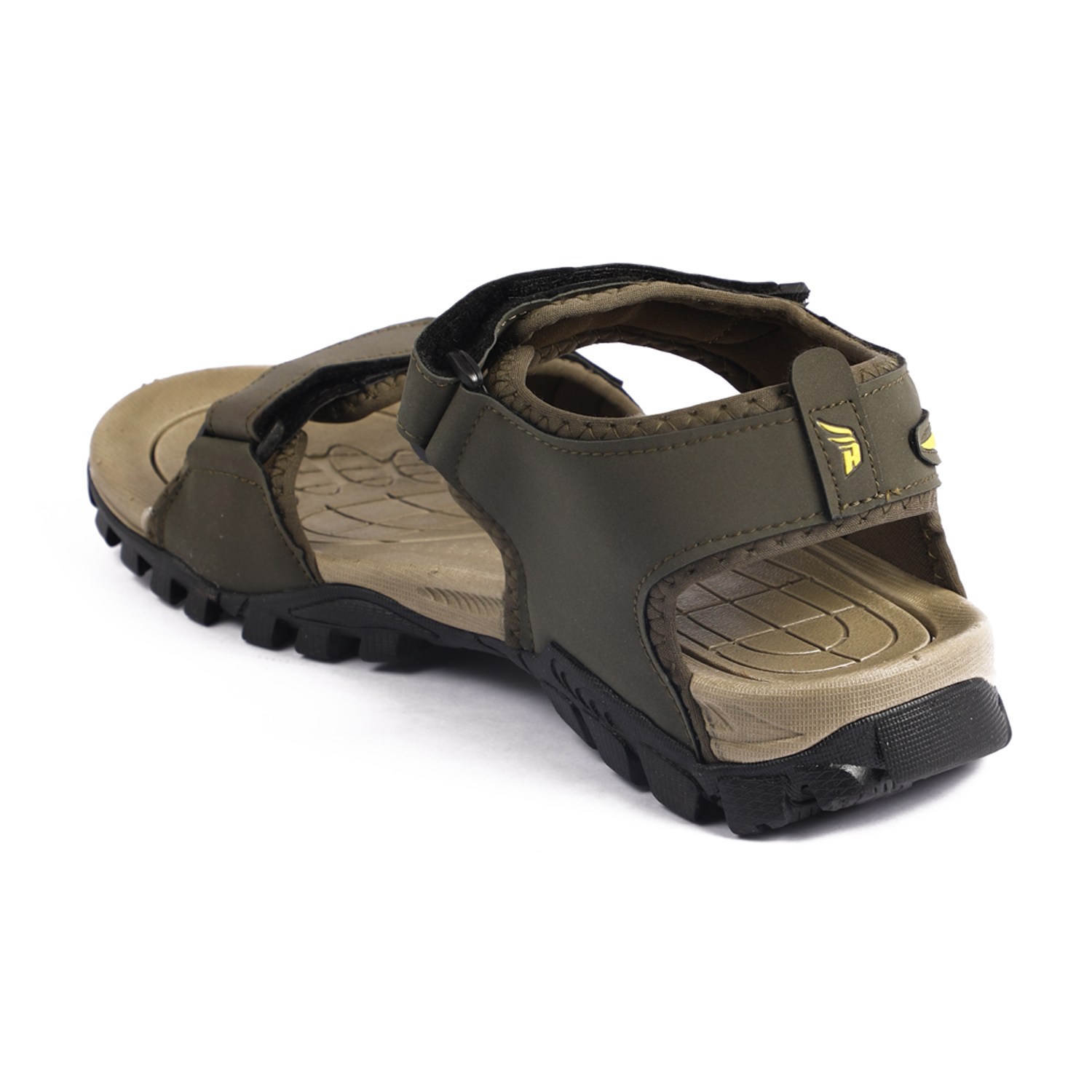 Men Olive Yellow Floaters