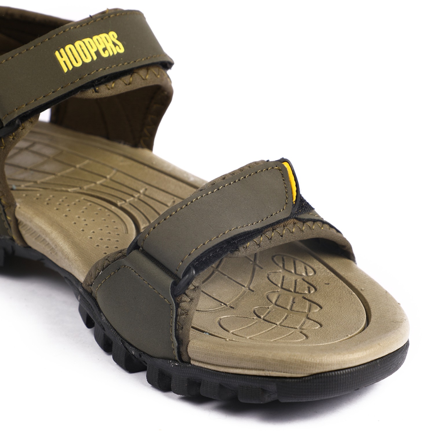 Men Olive Yellow Floaters