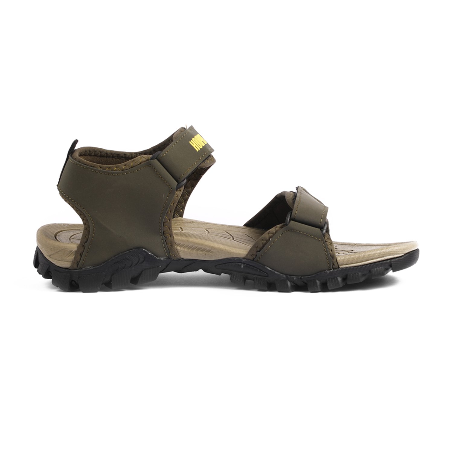 Men Olive Yellow Floaters