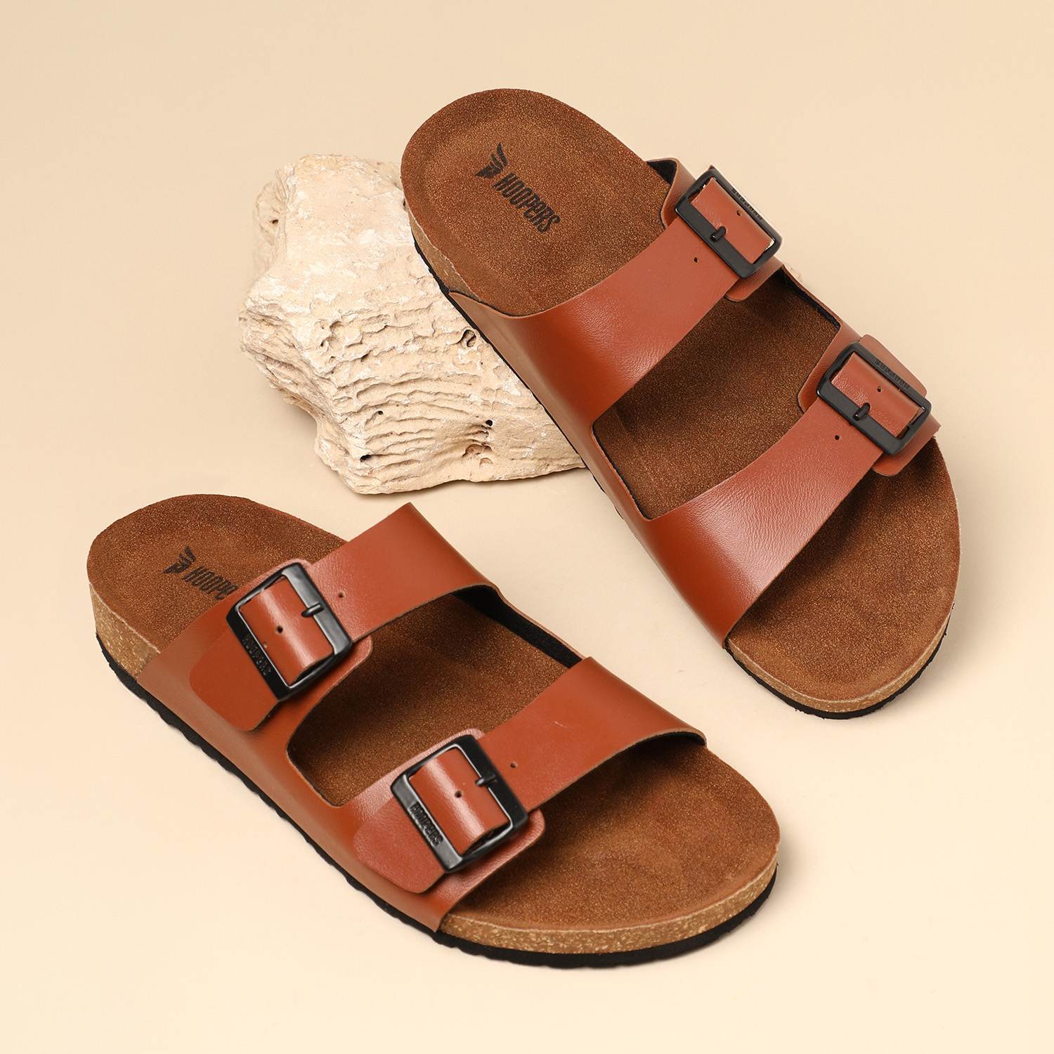 Men Tan Sandals