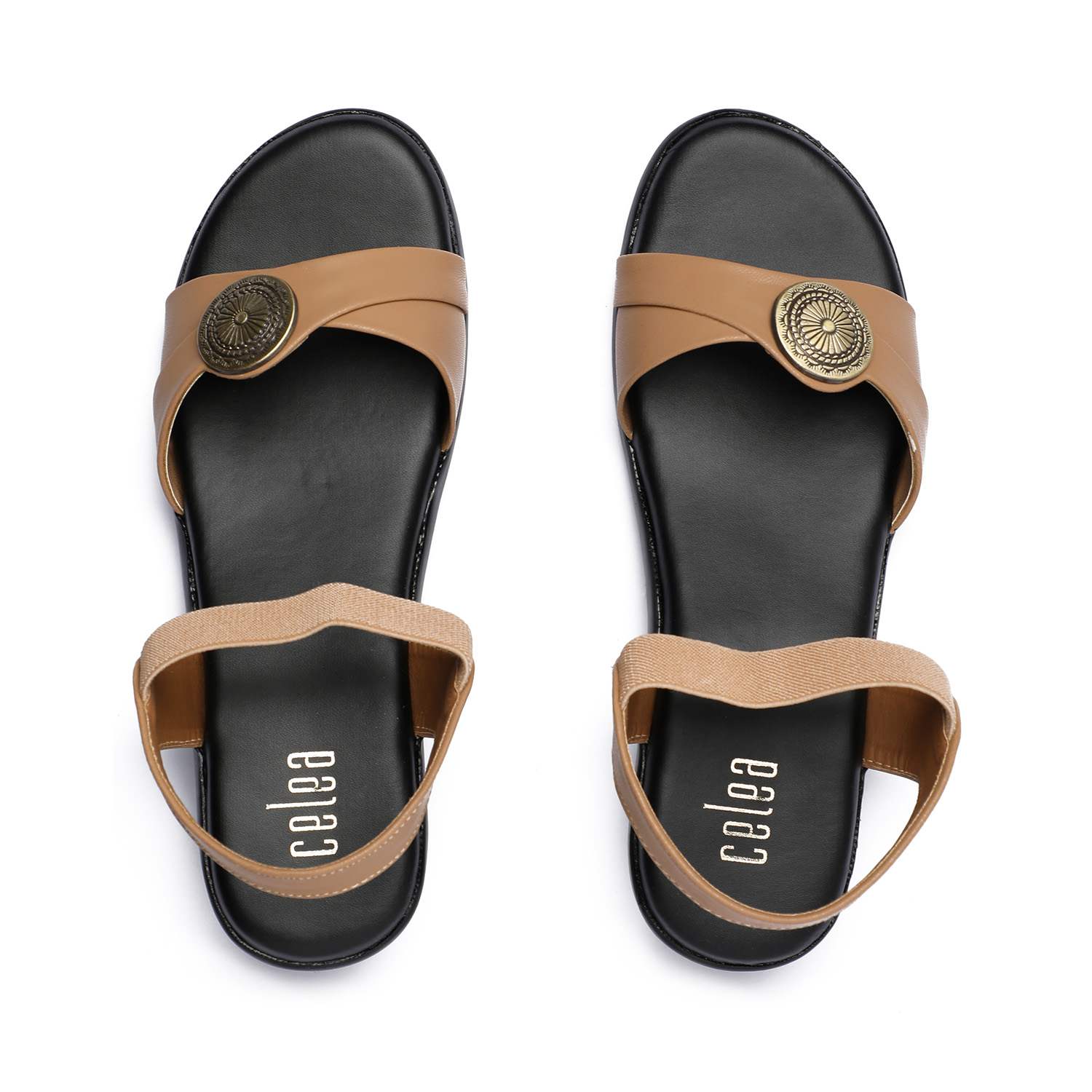 Women Beige Casual Flat sandals