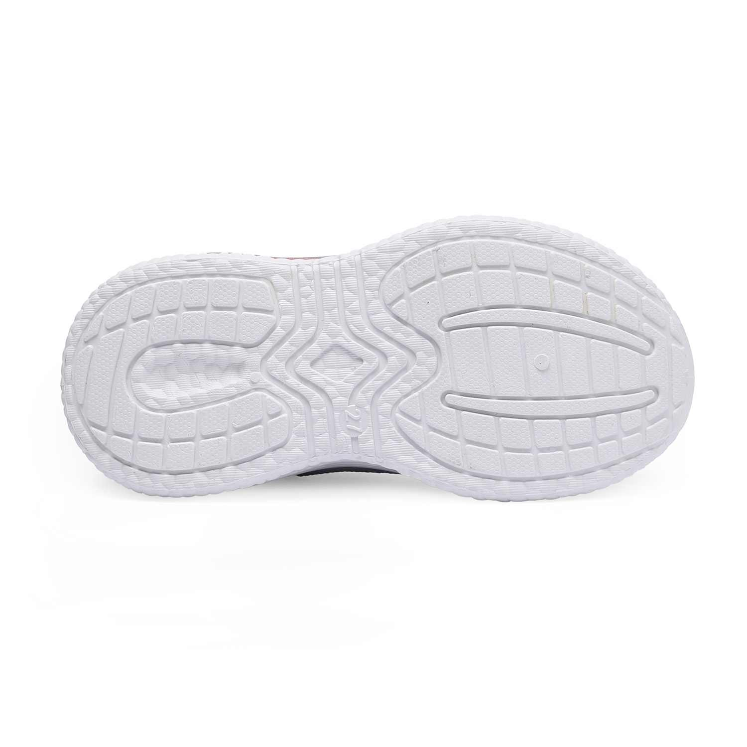 Grey-Pink Slip-on Casual Shoes for Girls