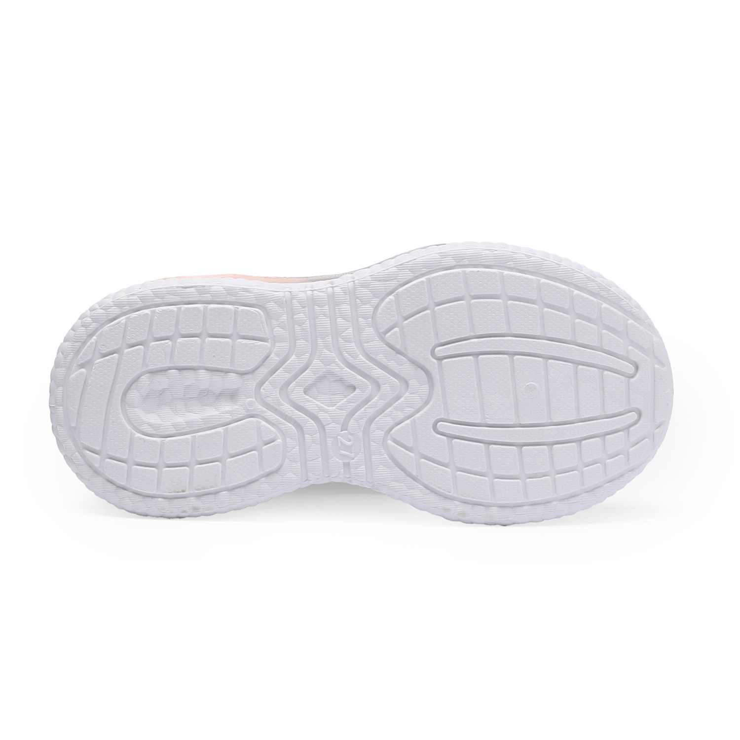 Grey-Pink Slip-on Casual Shoes for Girls