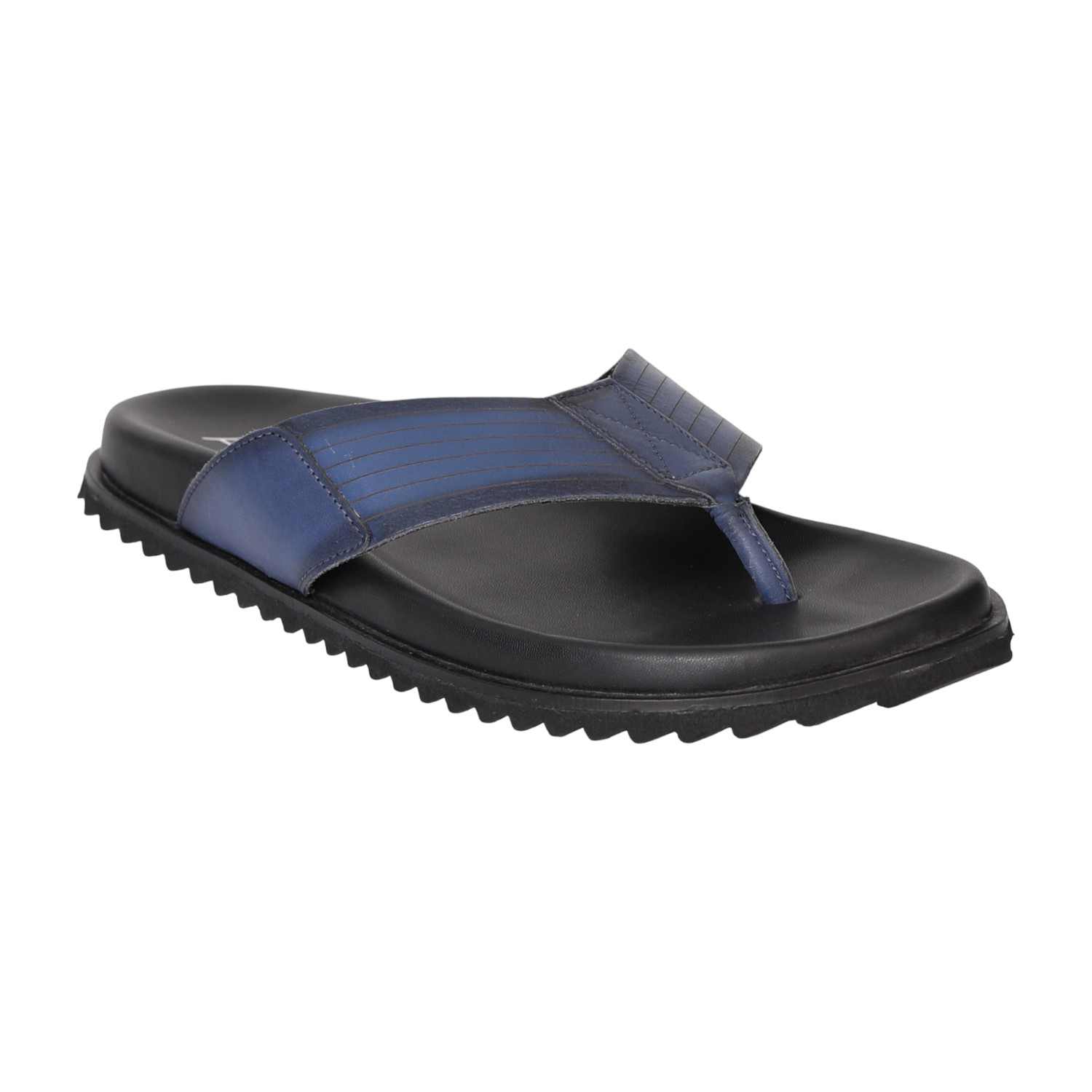 Men Navy Comfort Thong Slip-Ons
