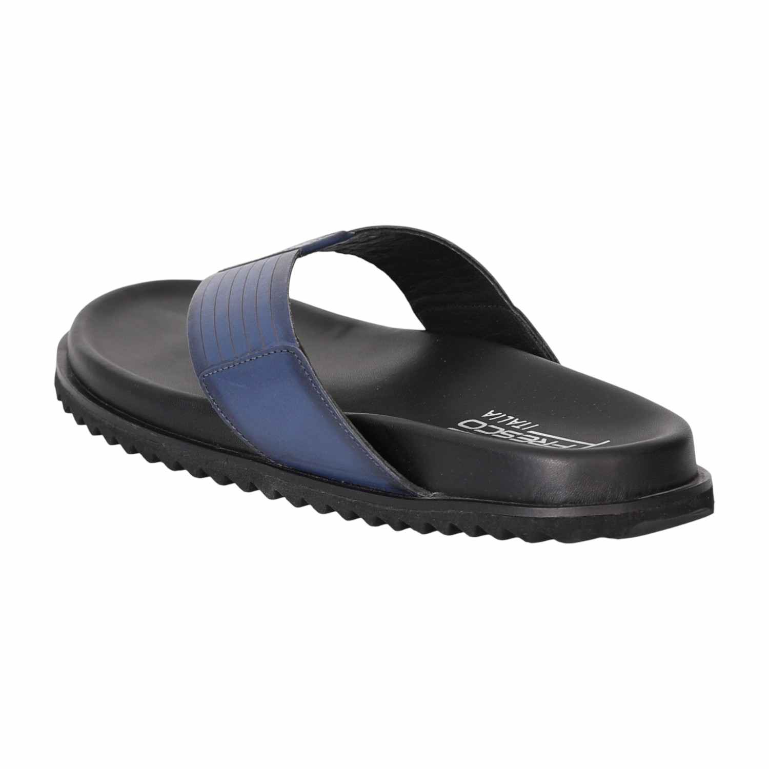 Men Navy Comfort Thong Slip-Ons