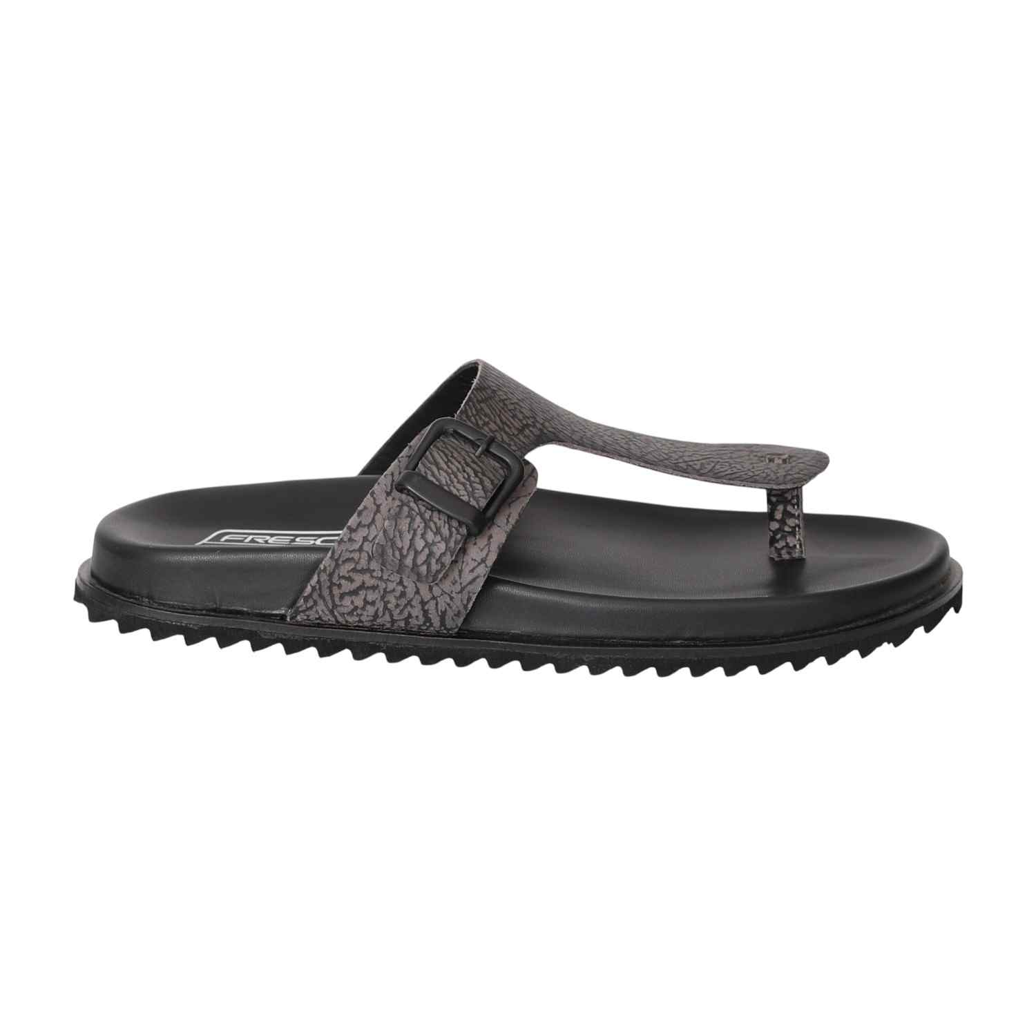 Men Grey Ergo Toe-Ring Sandals