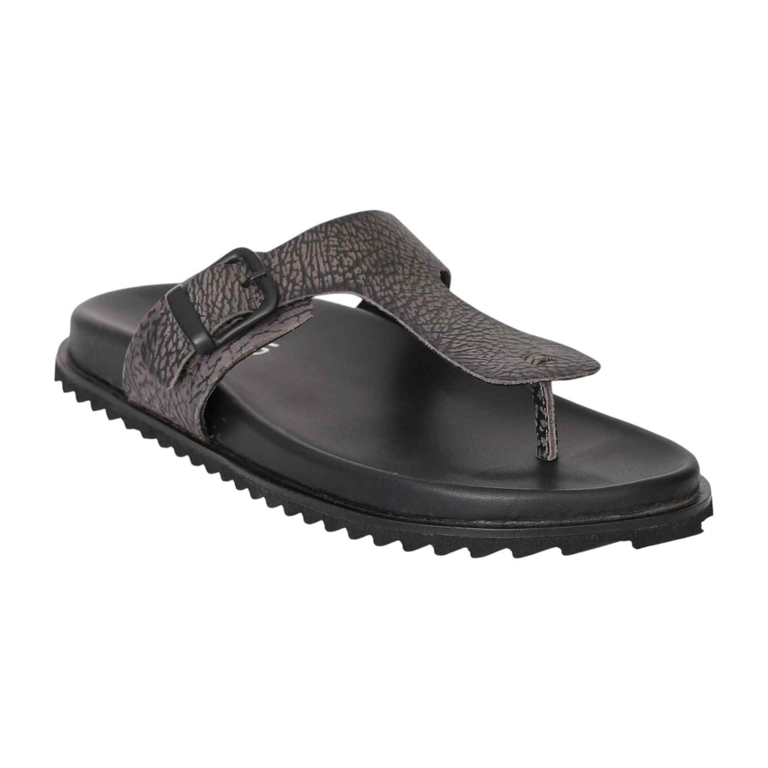 Men Grey Ergo Toe-Ring Sandals