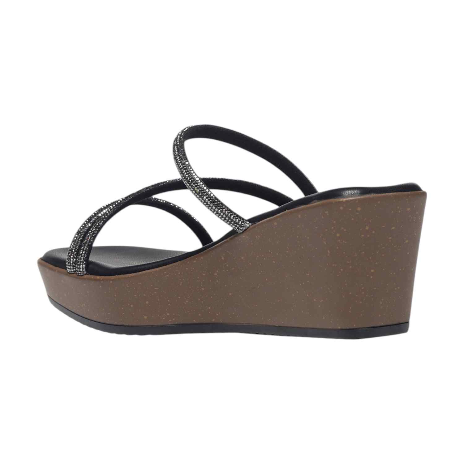 Monrow Axelle Black Wedge Heels