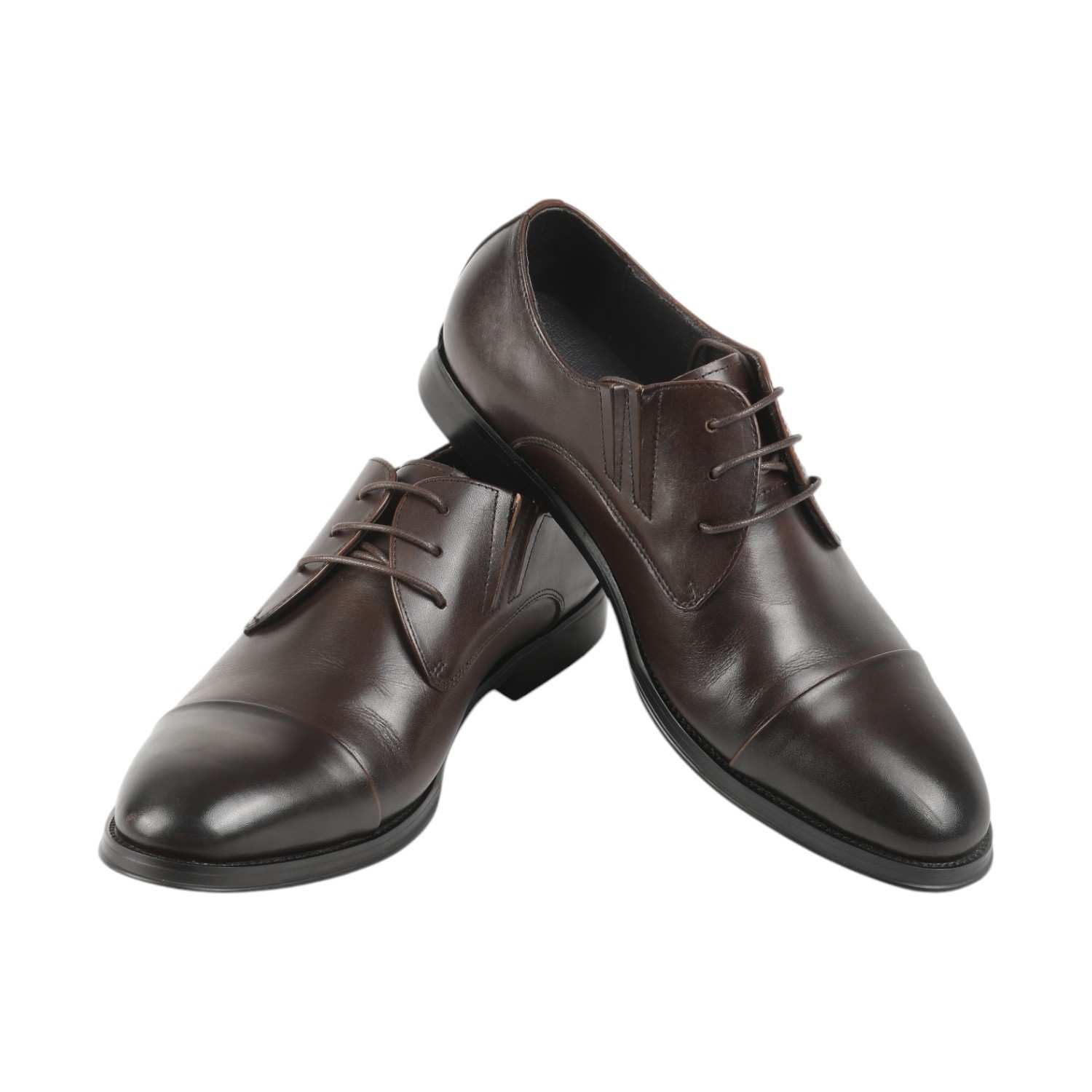 Men Tan Formal Shoes Lace Up