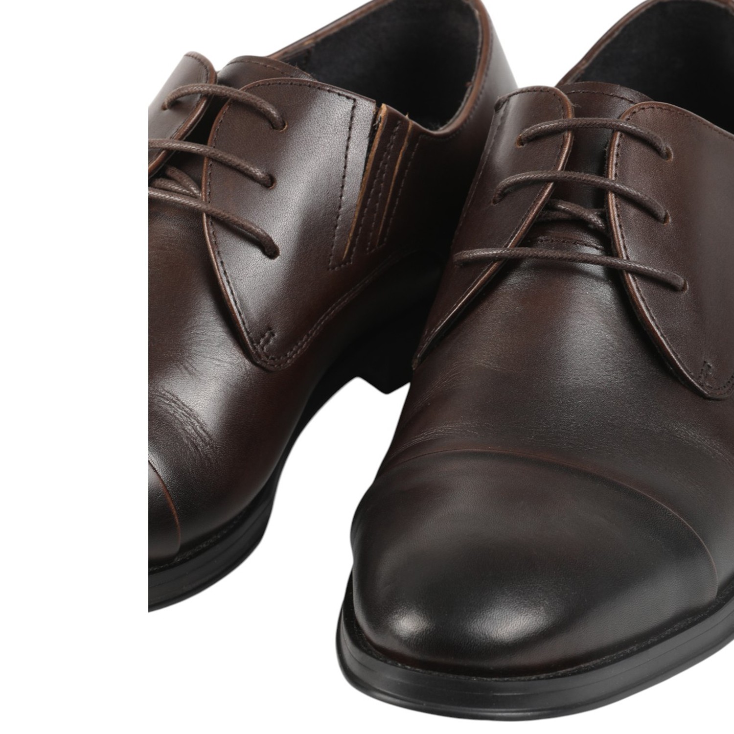 Men Tan Formal Shoes Lace Up