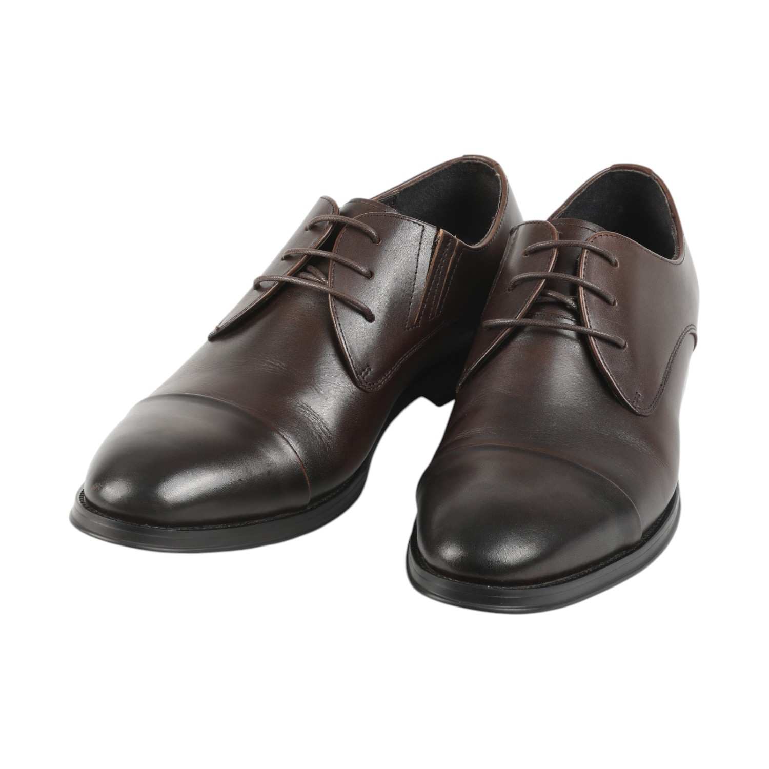 Men Tan Formal Shoes Lace Up