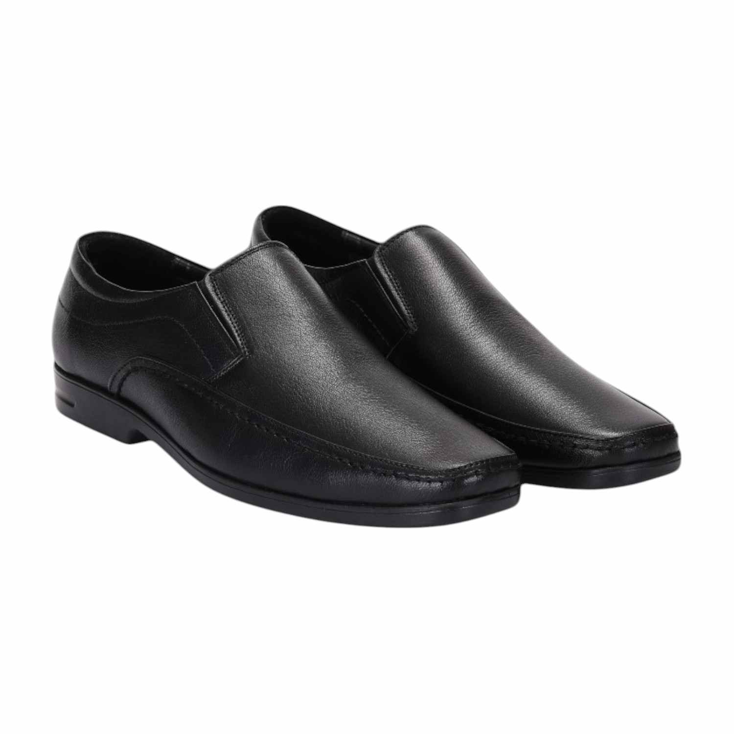 Men Black Formal Shoes Slip On