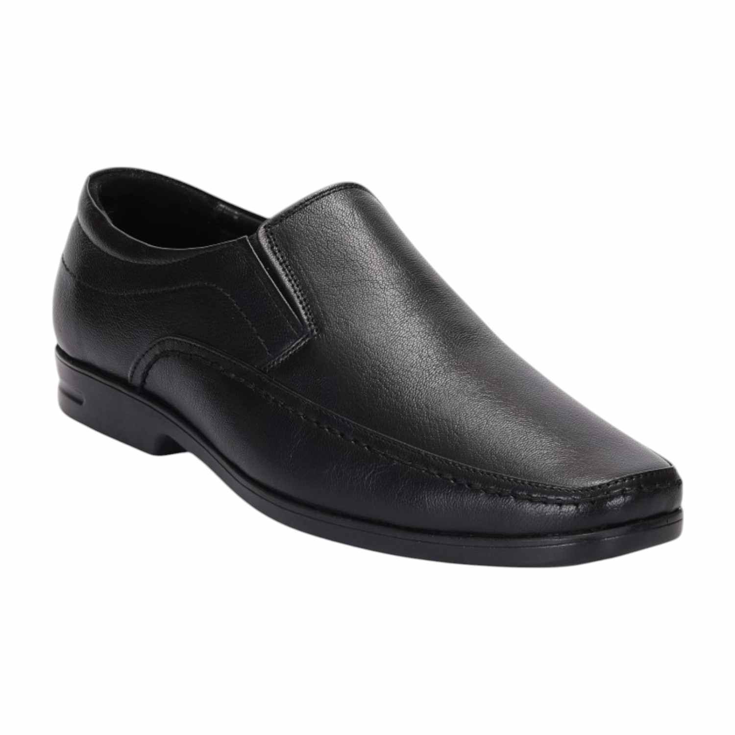 Men Black Formal Shoes Slip On