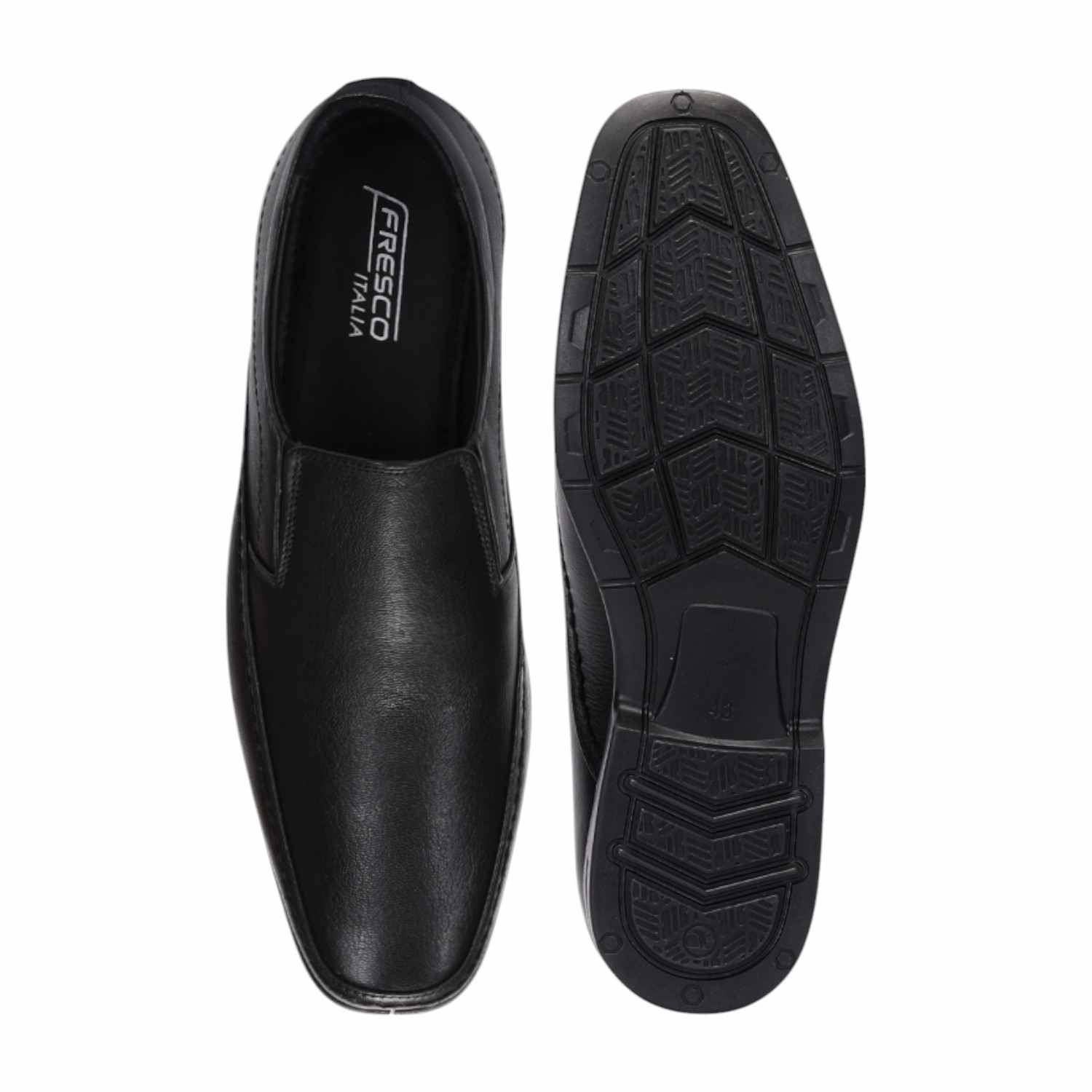 Men Black Formal Shoes Slip On