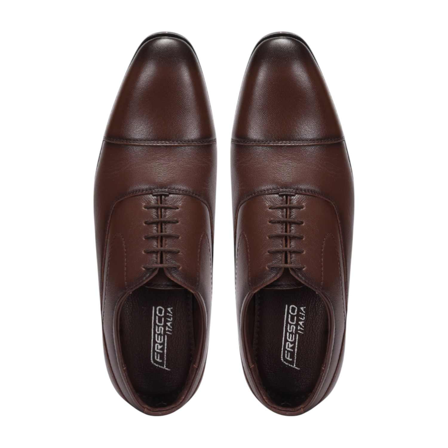 Men Tan Formal Shoes Lace Up