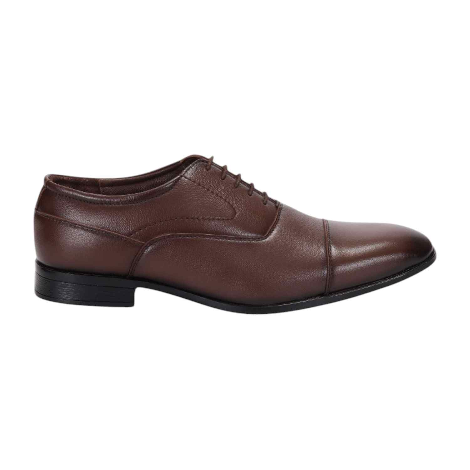 Men Tan Formal Shoes Lace Up