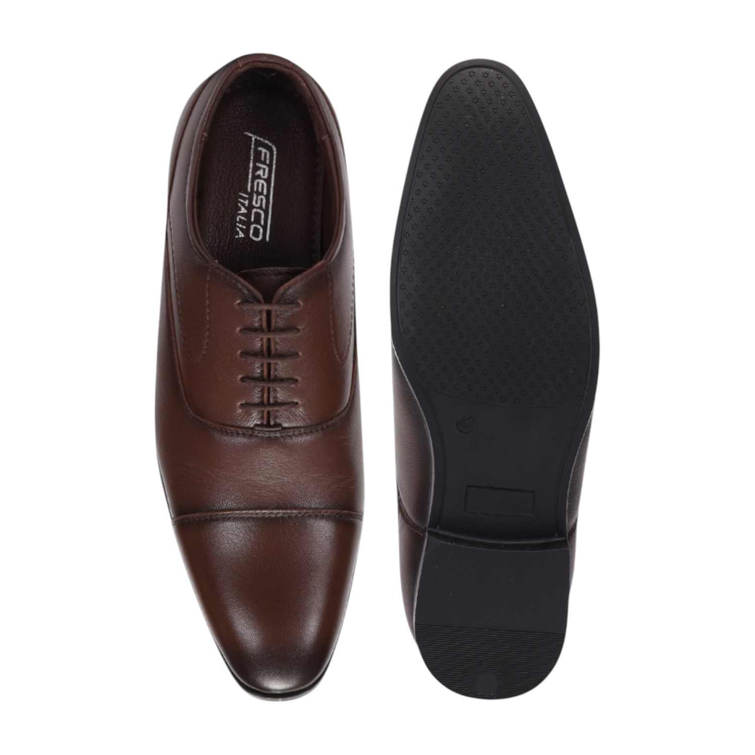 Men Tan Formal Shoes Lace Up