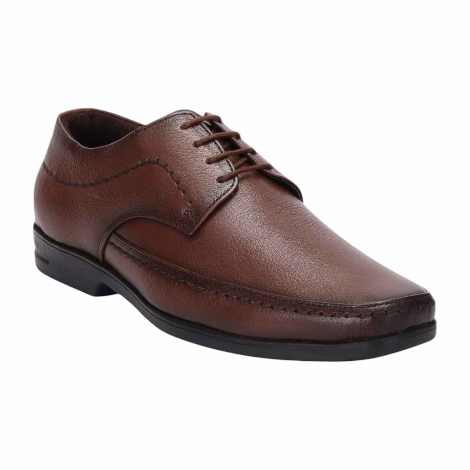 Men Tan Formal Shoes Lace Up