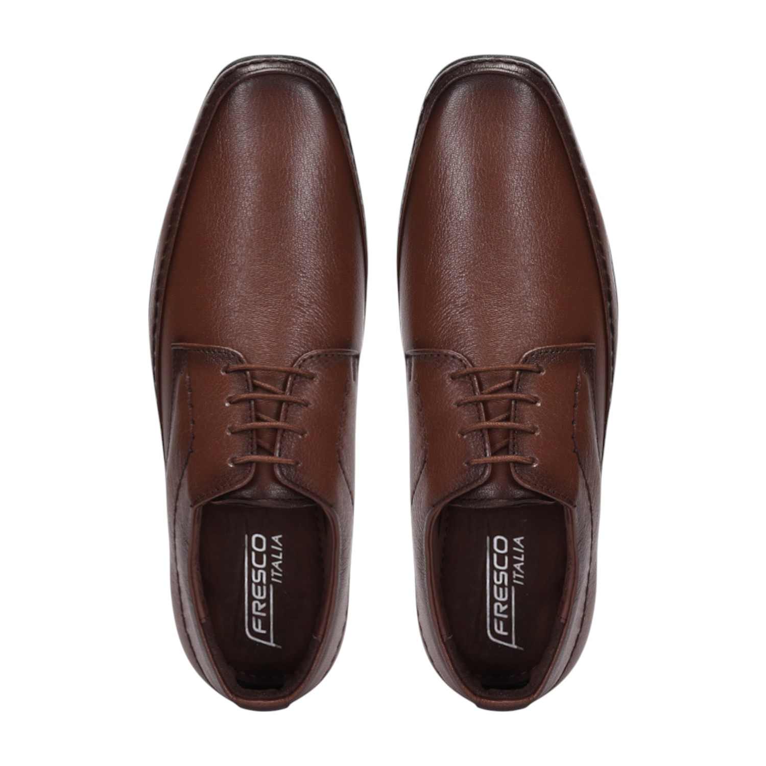 Men Tan Formal Shoes Lace Up