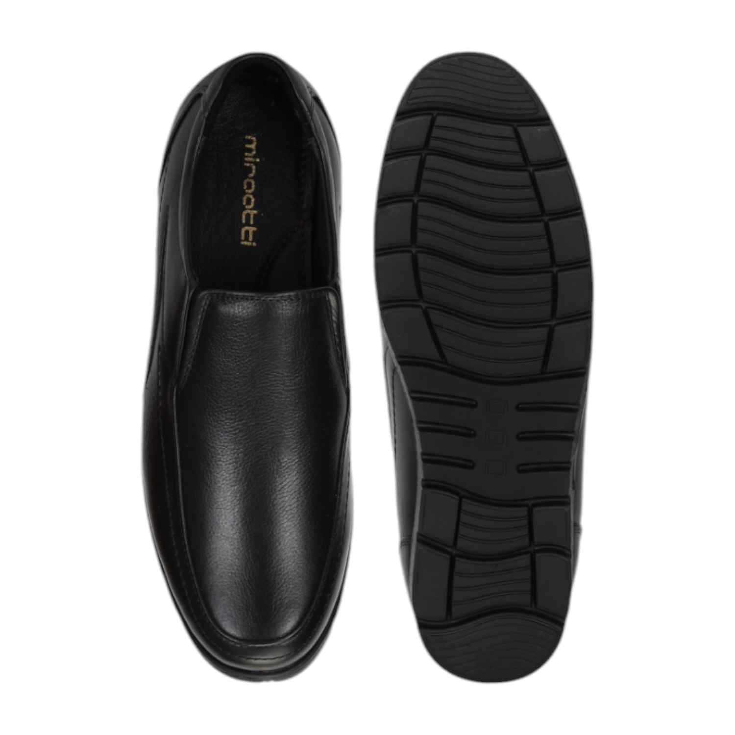 Men Formal Shoes Black Slip On