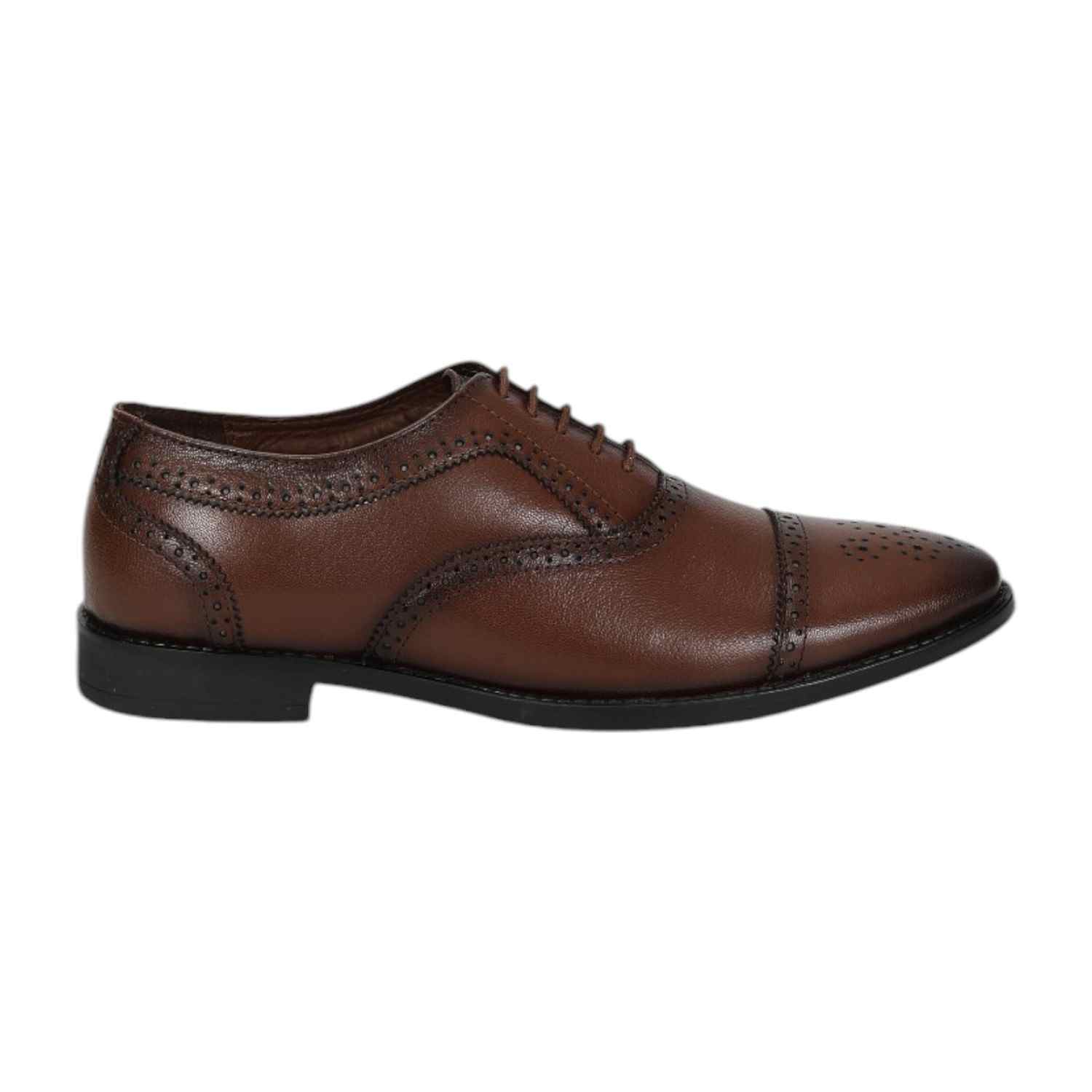 Men Formal Shoes Tan Lace Up