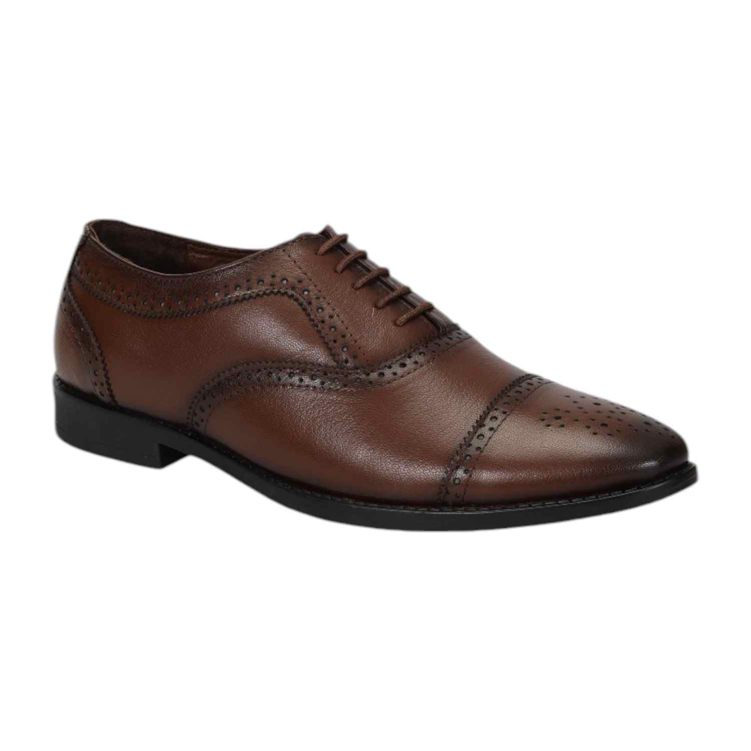 Men Formal Shoes Tan Lace Up