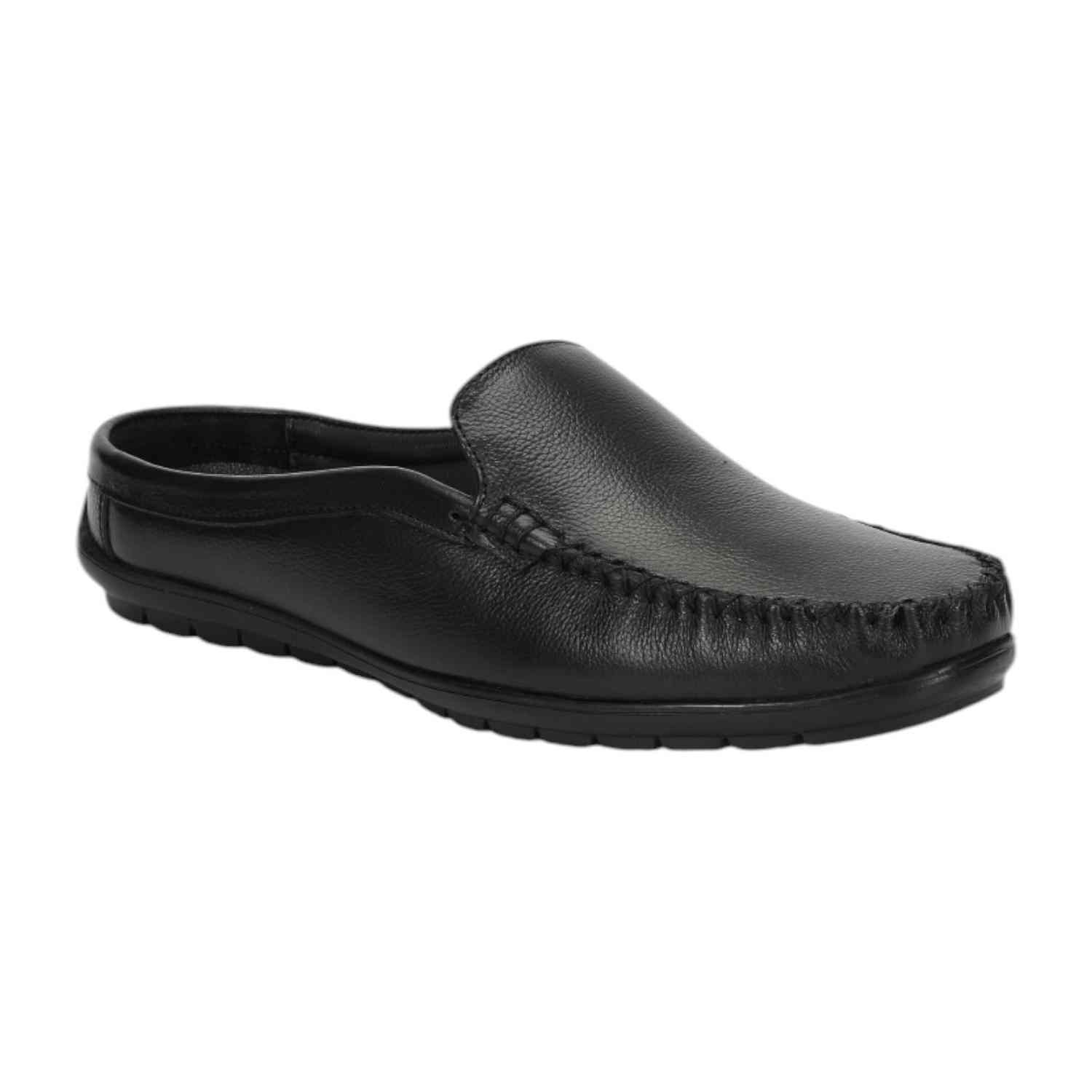 Men Mule Black Slip On