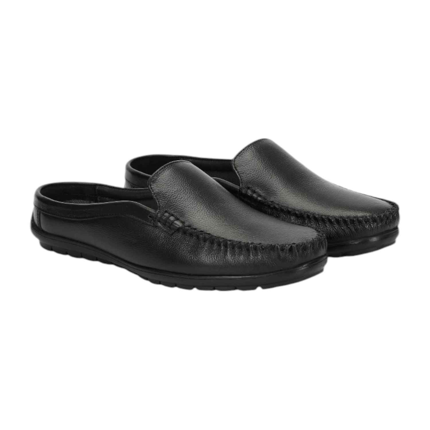Men Mule Black Slip On