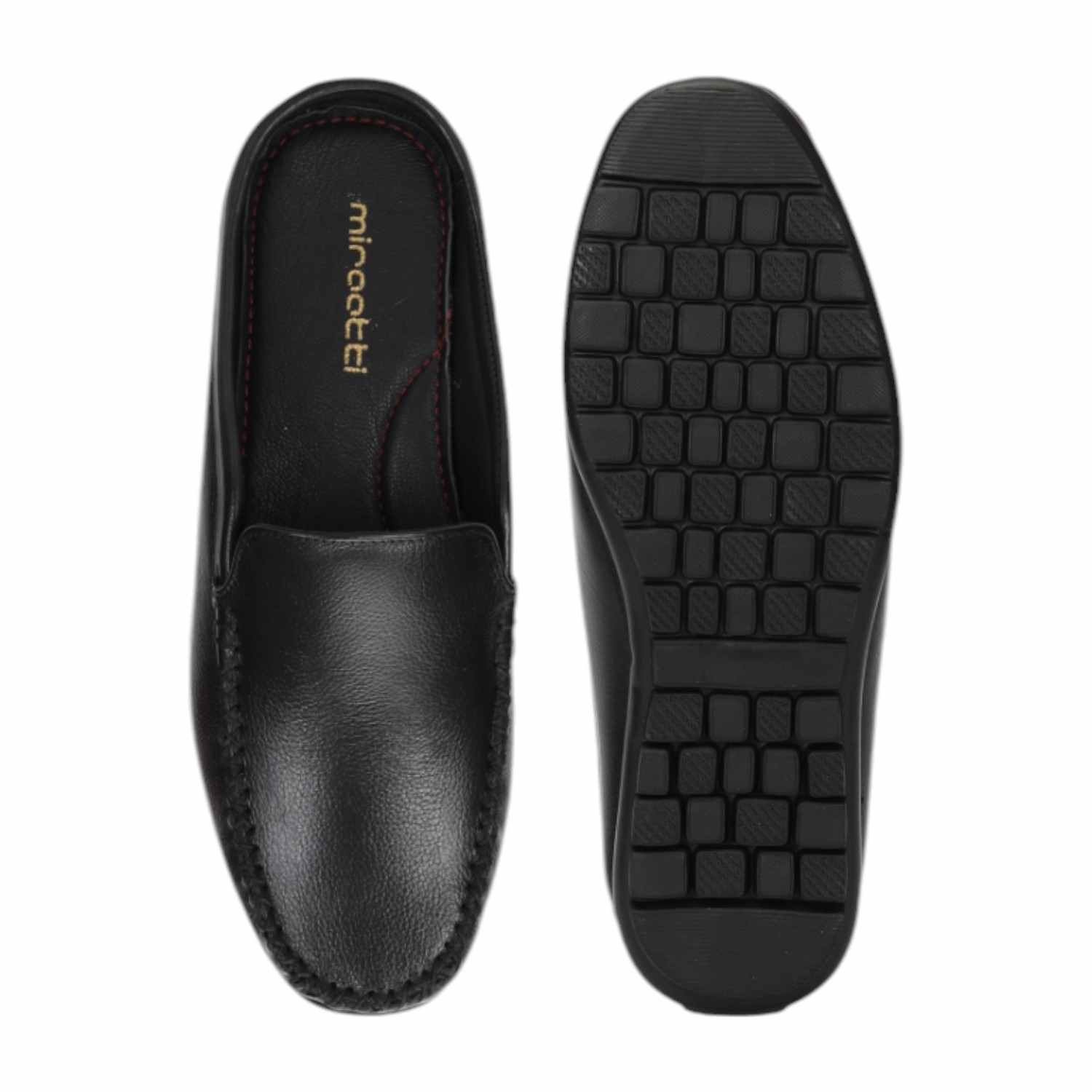 Men Mule Black Slip On