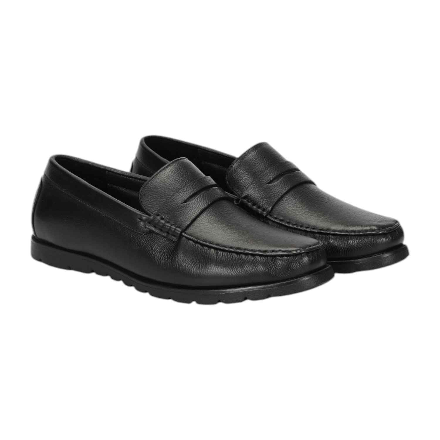 Men Casual Shoes Black Slip On