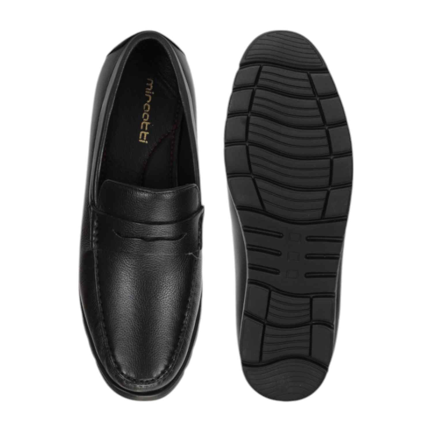 Men Casual Shoes Black Slip On