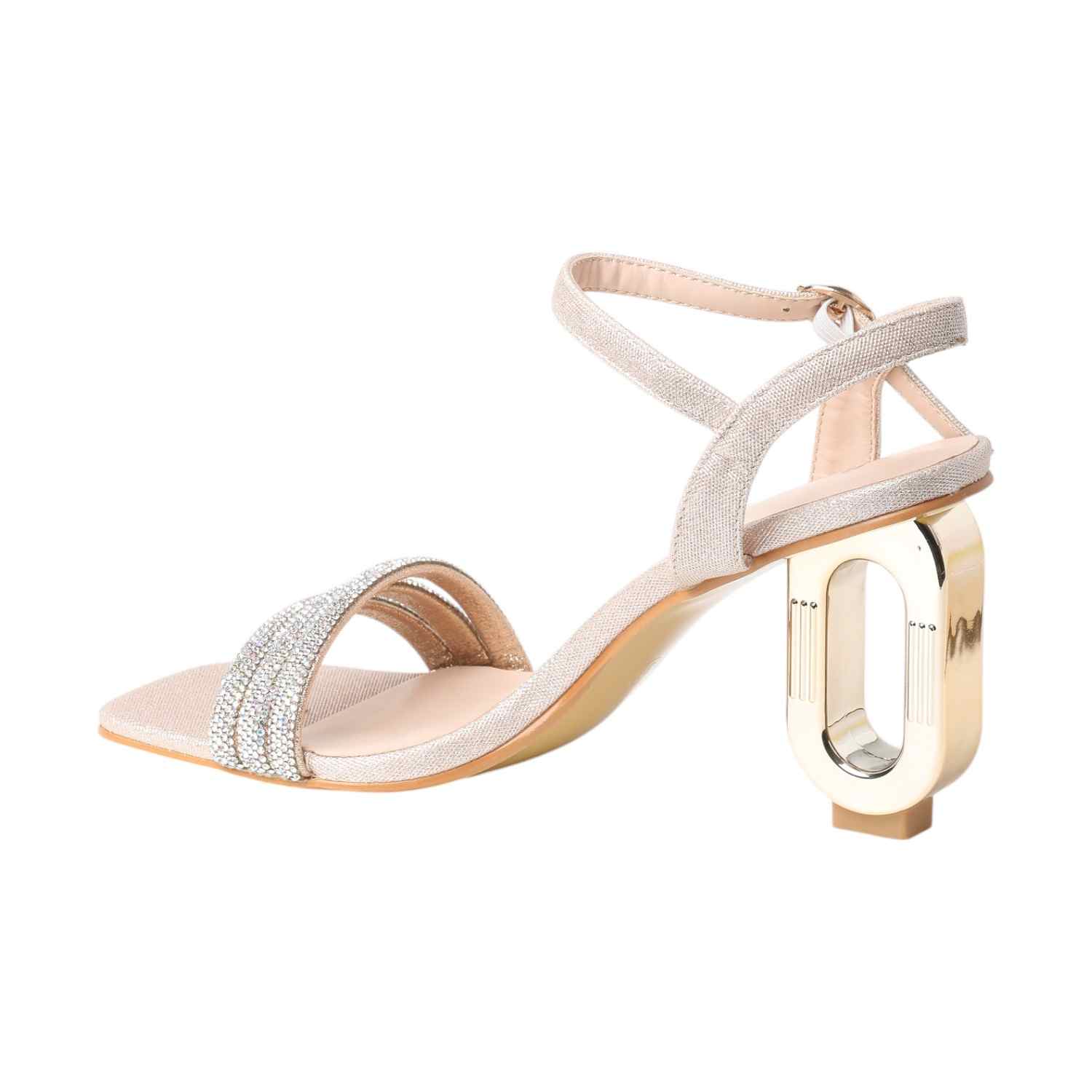 Women Champaign Sandals Fashion Heel