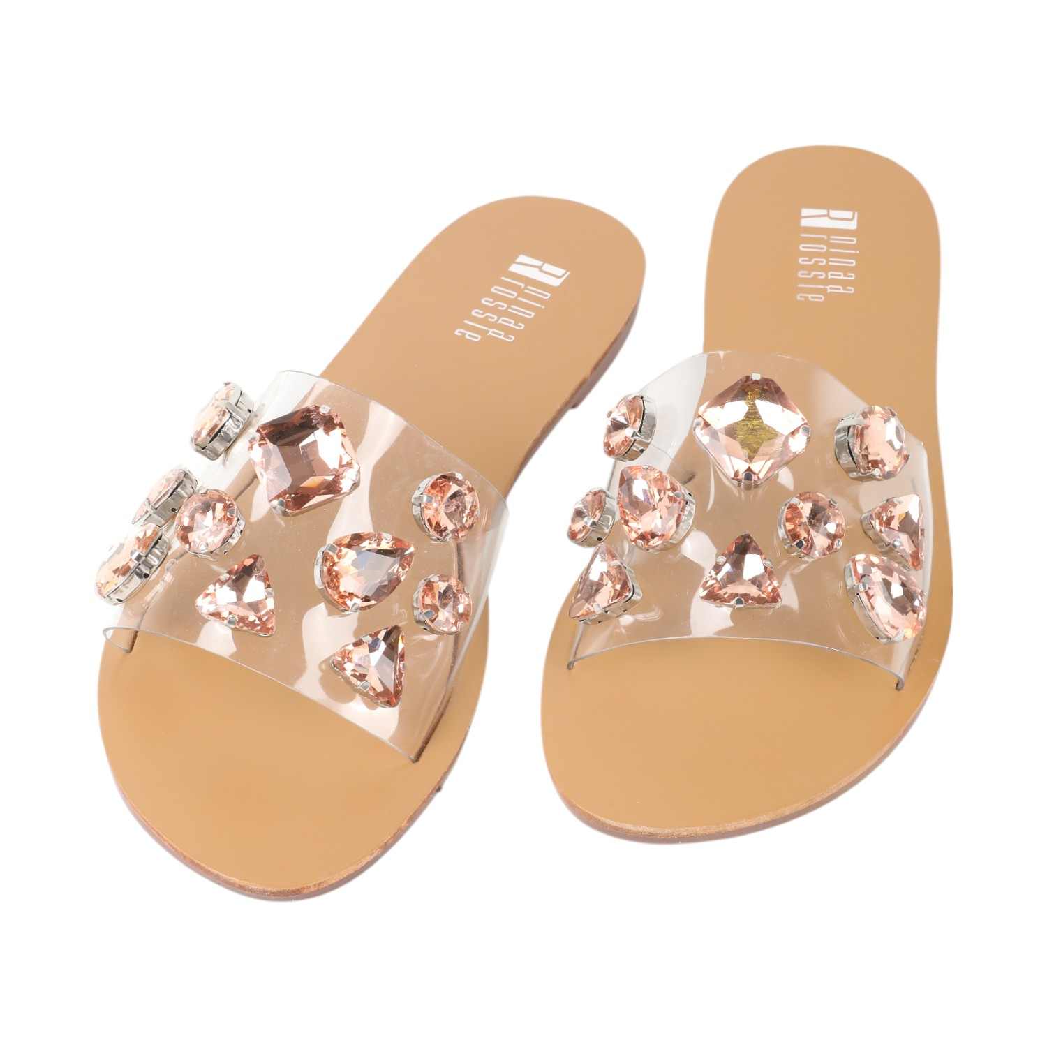 Women Clear Casual Flat Slip On