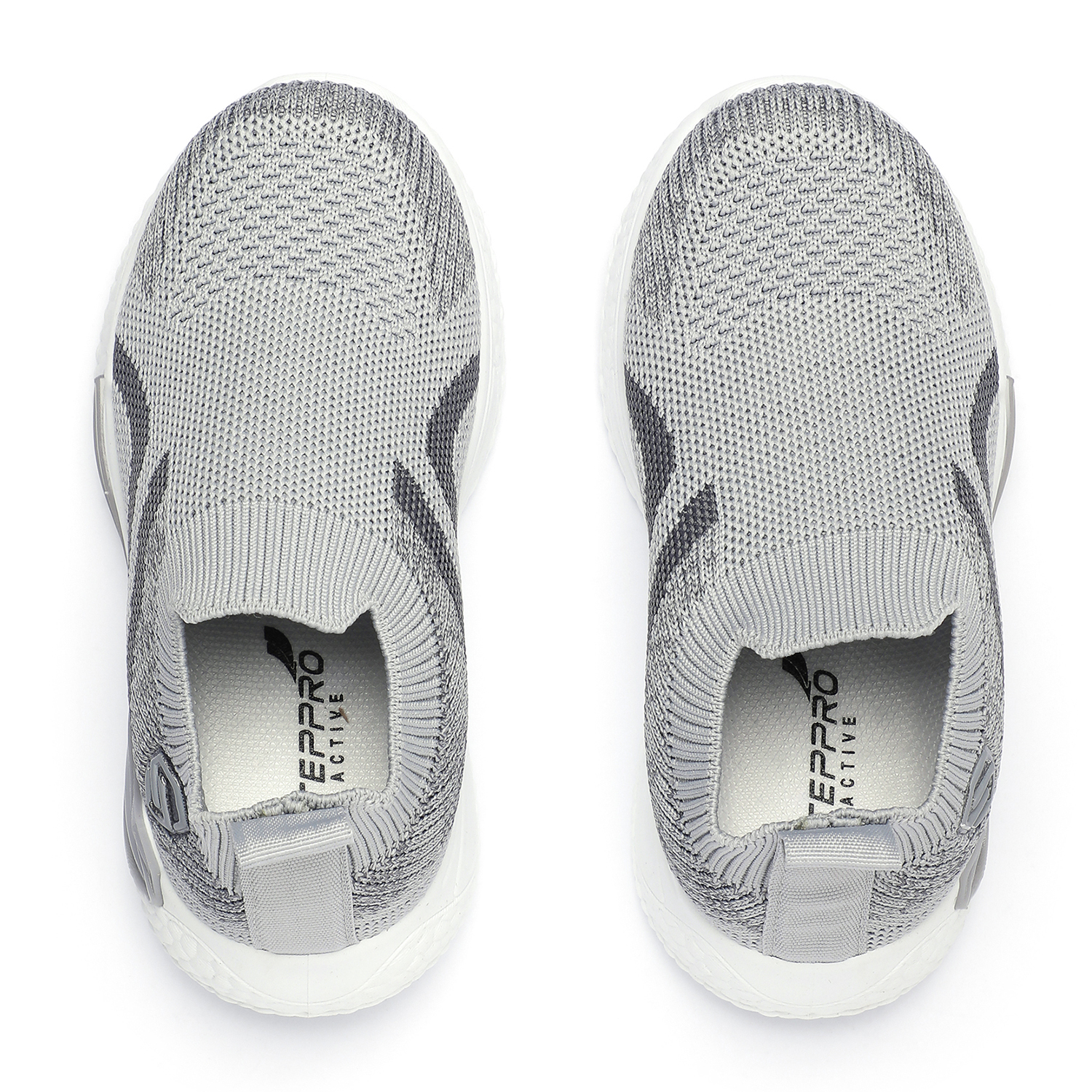 Kids Grey Casual Slip On Shoes